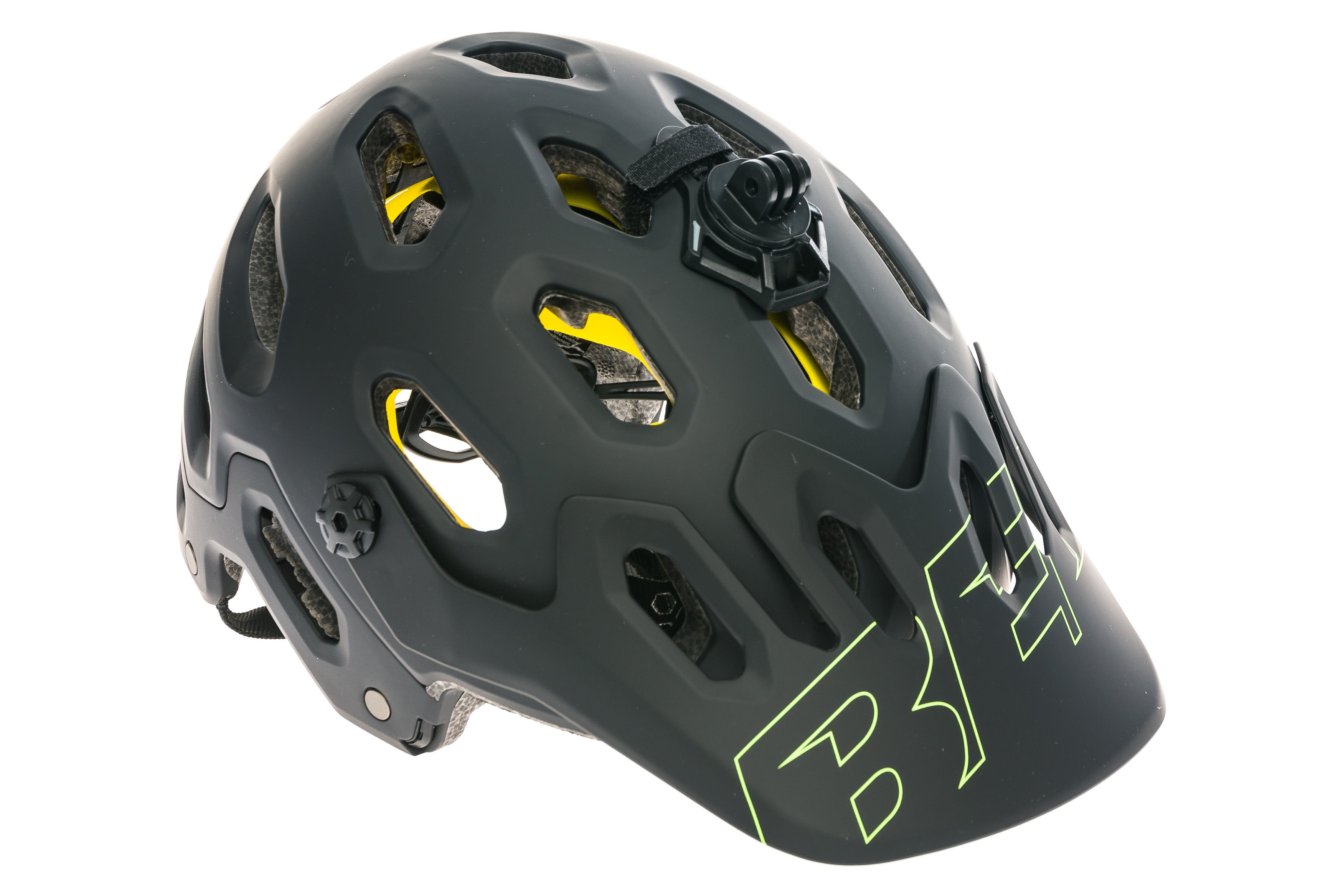 Bell Super 3 MIPS Bike Helmet for Men & Women - Large (58-62cm) Black/Yellow - Mountain & Road Cycling Safety Gear
