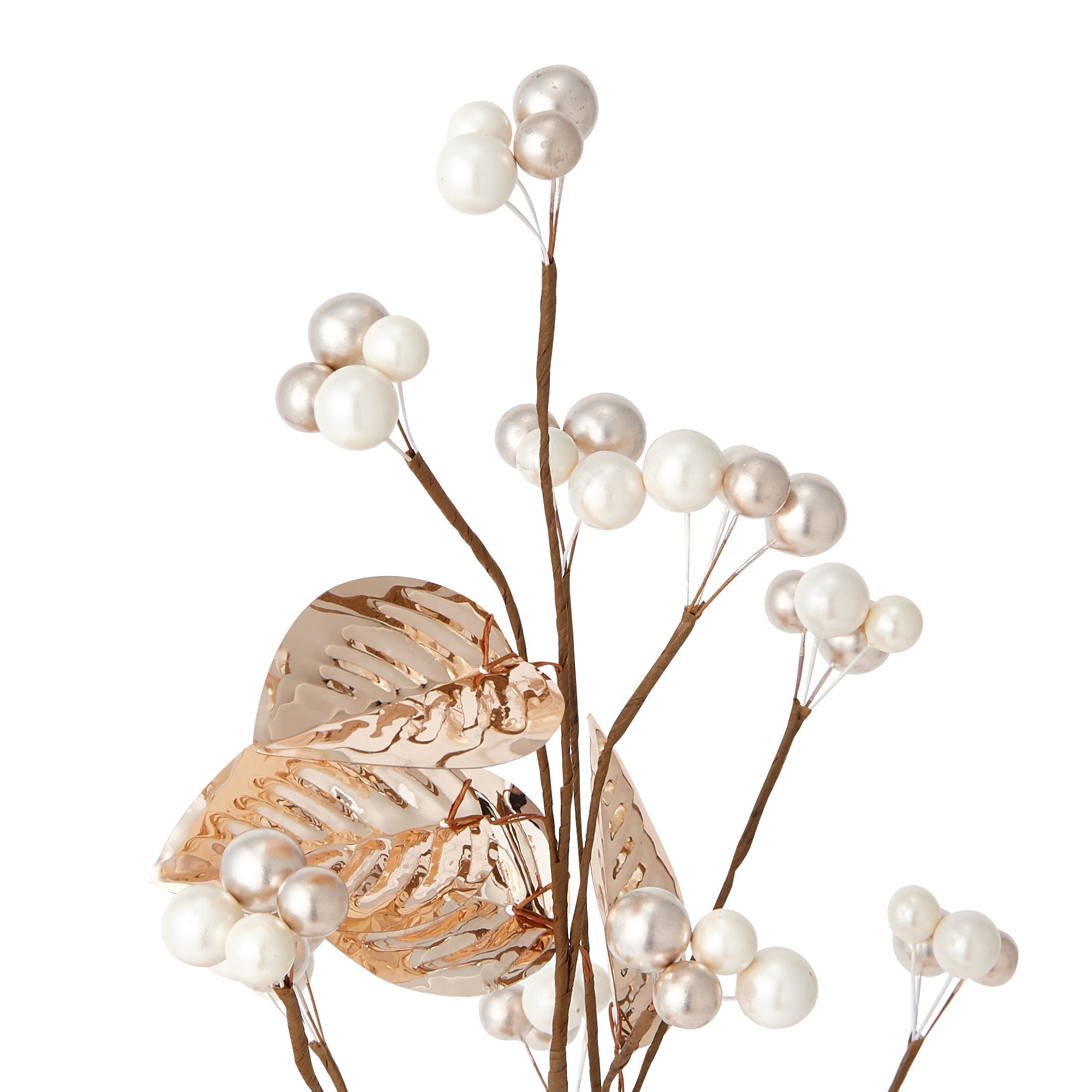 Shiny Gold Leaf Artificial Plants - Elegant Home & Office Decor for Table Centerpieces, Shelves, and Wedding Decorations