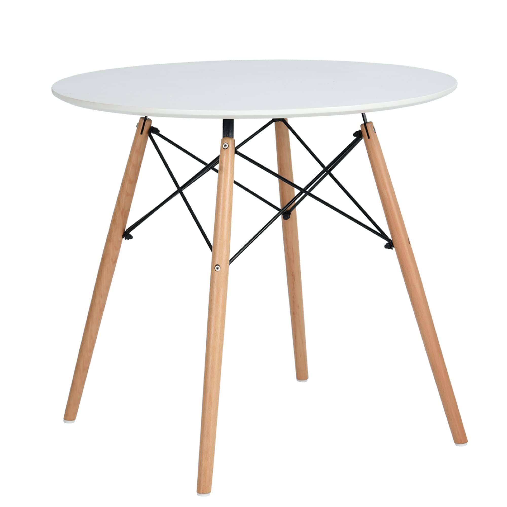 Modern White Round Dining Table 31.5