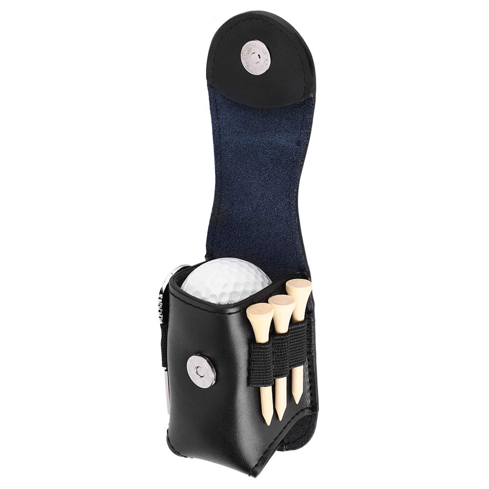 Premium Golf Ball Bag with 3 Balls & 1 Tee - Durable Golf Ball Holder Clip & Utility Pouch - Complete Golf Accessory Set for Driving Range, Course Play & Practice Sessions