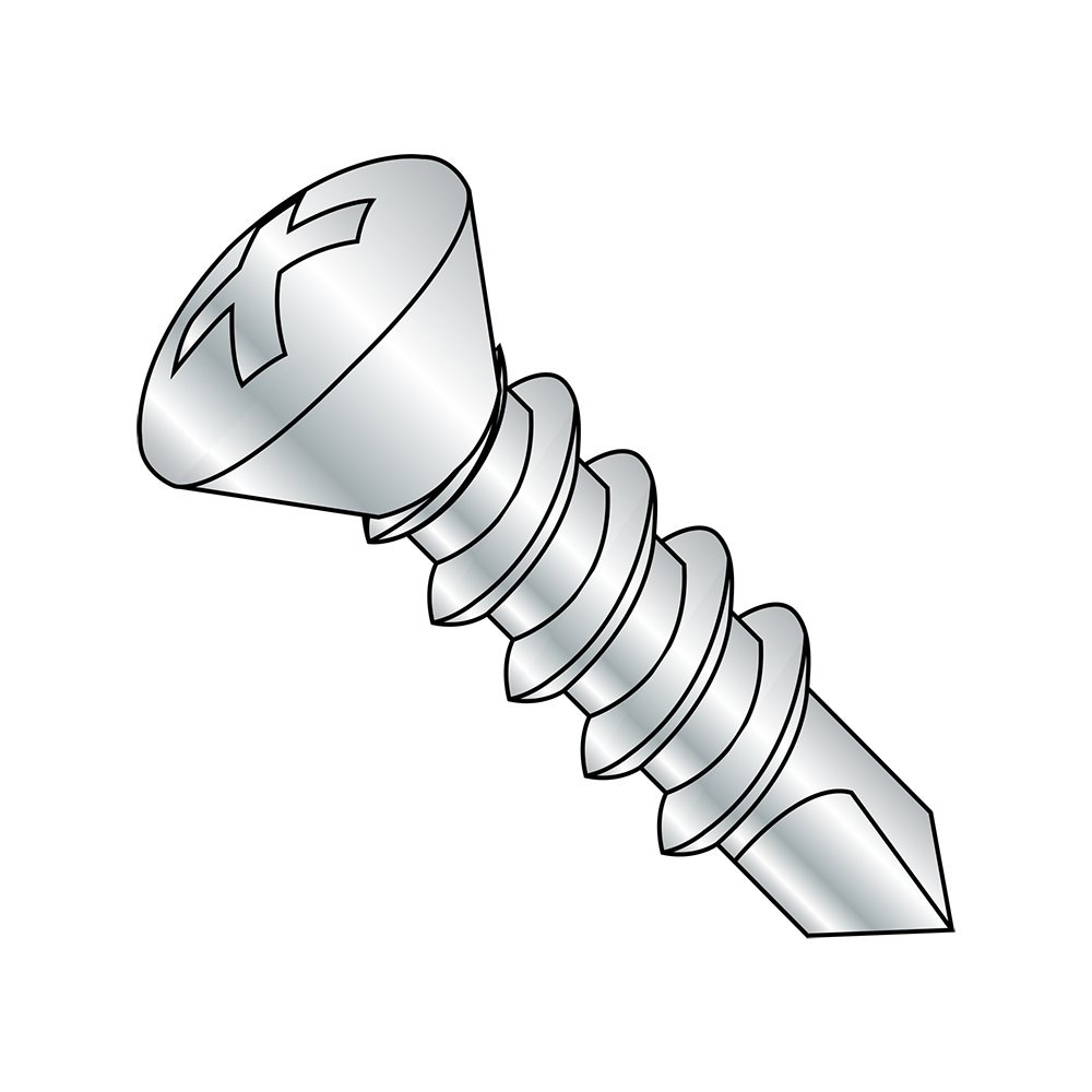 Self-Drilling Screws #12-14, Zinc Plated, 1