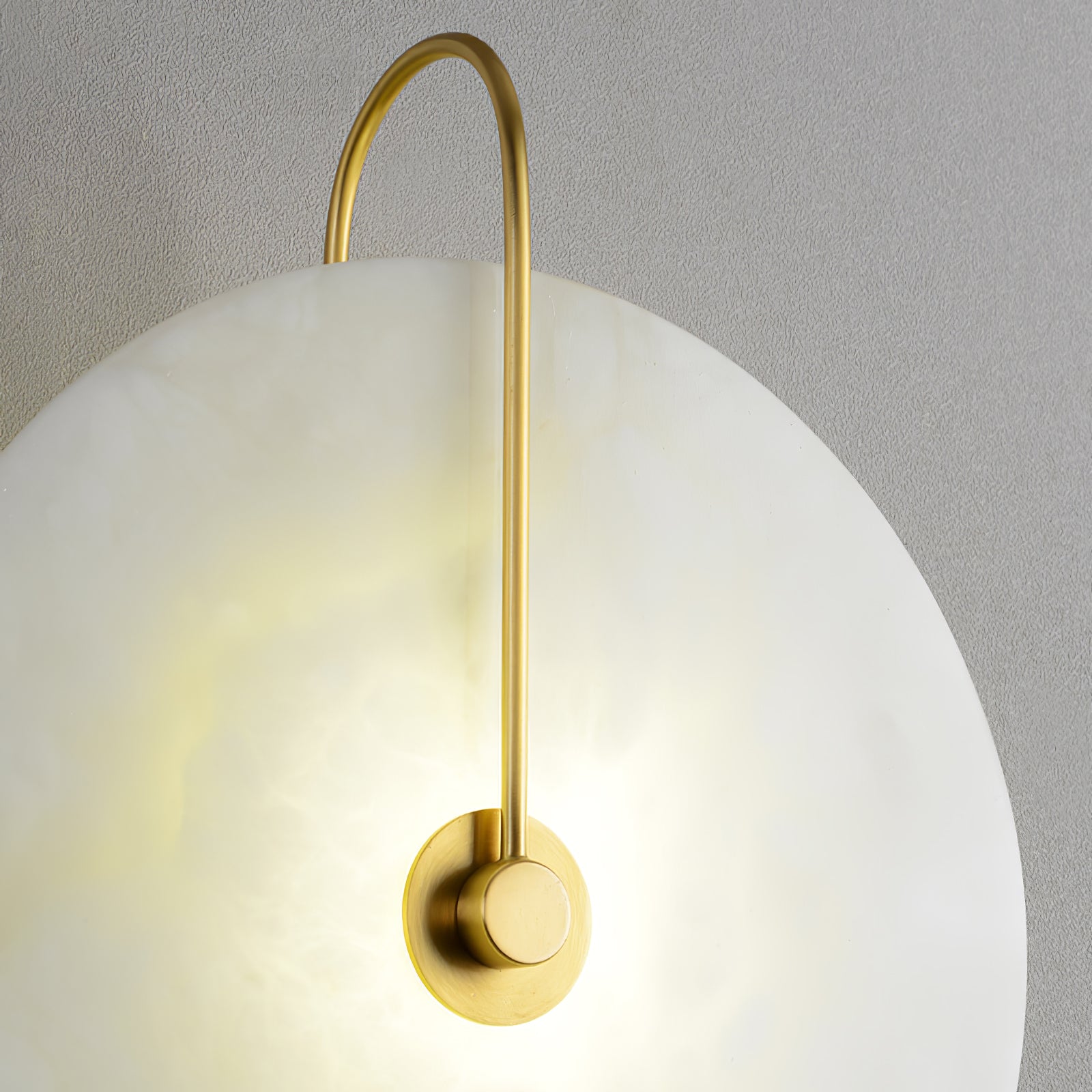 Alabaster LED Wall Lamp - Modern Dimmable Sconce Light for Bedroom, Living Room & Hallway - Energy Efficient Home Decor Lighting