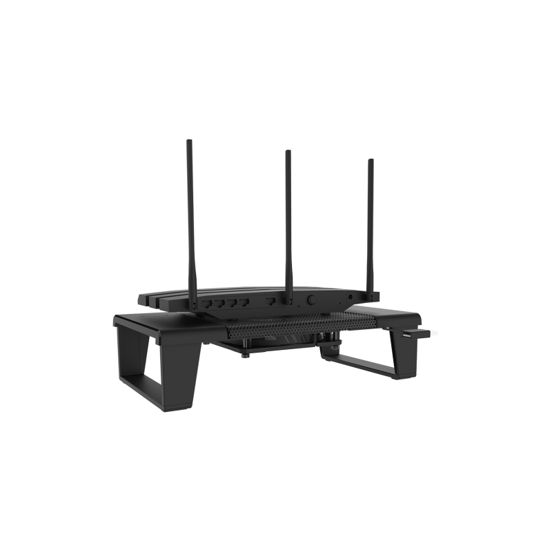 Cooler Master MNX SSRK 12NFK R1 CM Connect Stand for Networking Devices - Durable Rack Mount for Routers, Switches & Modems - Perfect for Home Office & Server Room Organization