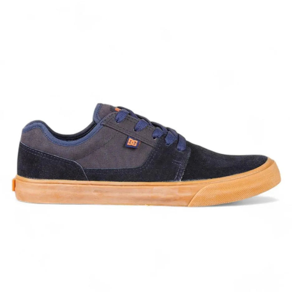 DC Tonik Blue Brown Skate Shoes - Lightweight & Durable Sneakers for Men - Perfect for Skateboarding, Casual Wear & Street Fashion
