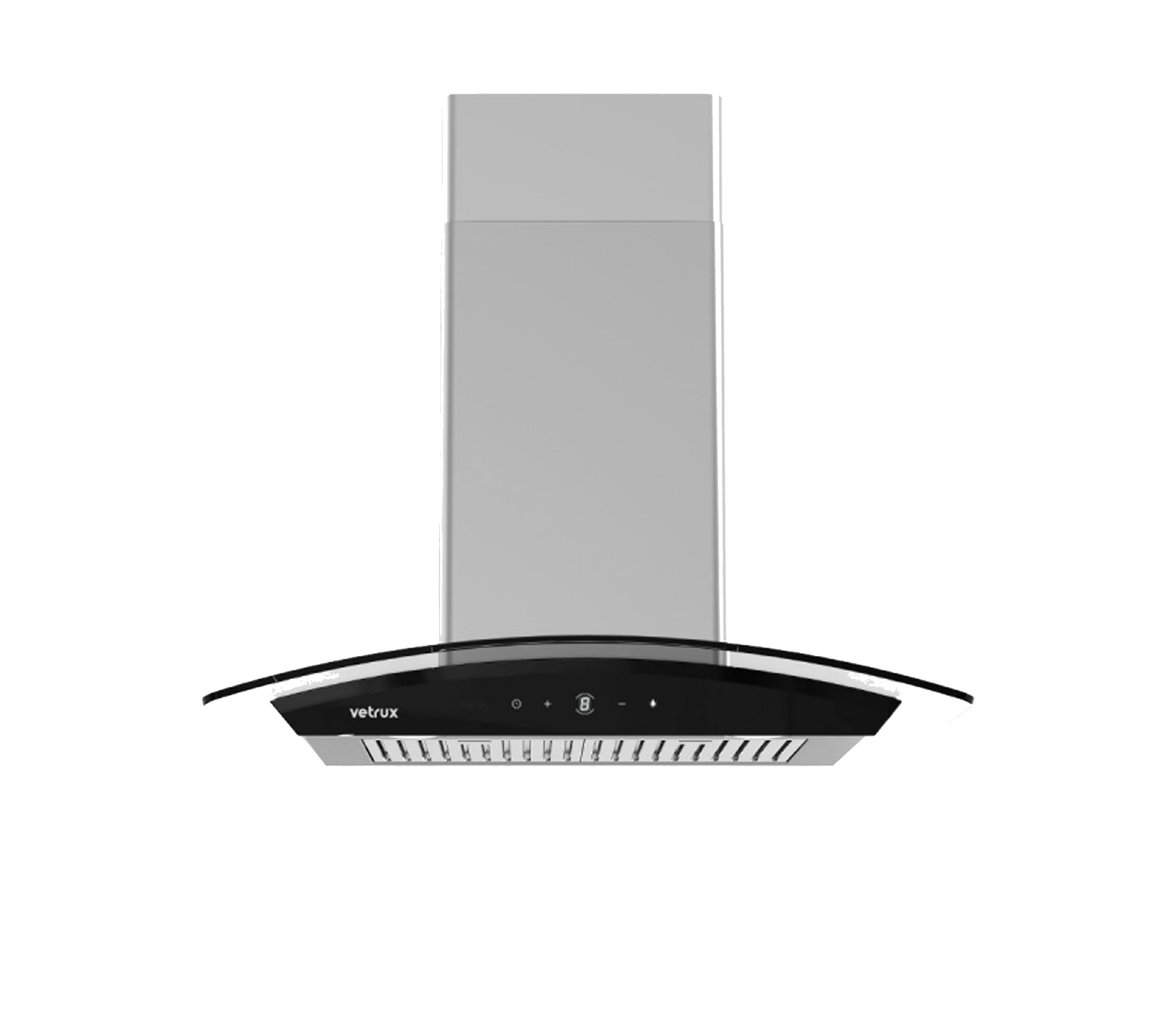Ventilation Hood 60cm Stainless Steel - Modern Kitchen Exhaust Fan for Home Cooking & Smoke Removal
