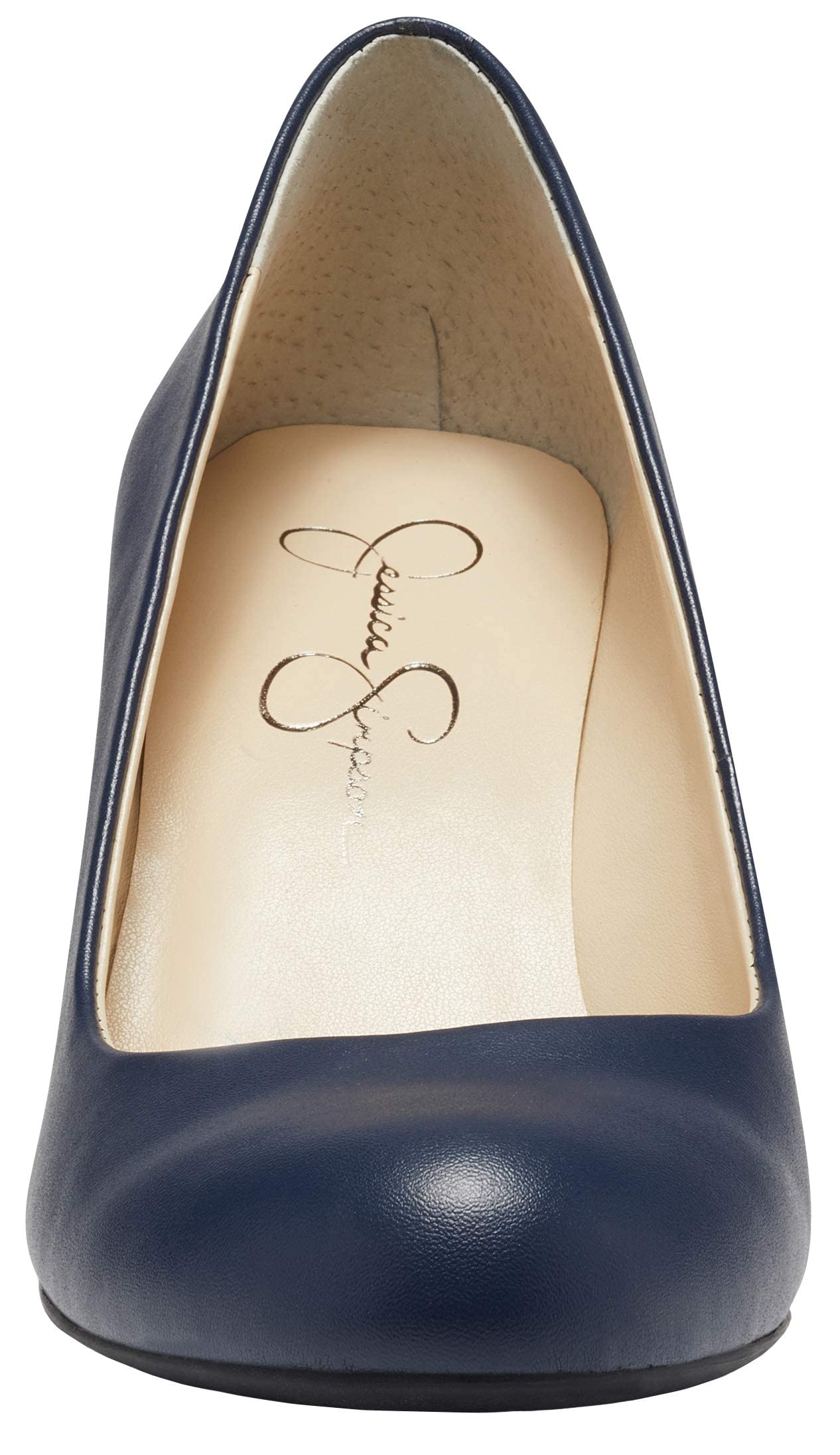 Jessica Simpson Women's Sampson Round Toe Wedge Heels Pumps - Comfortable Dress Shoes for Work, Party & Wedding | Stylish Women's Fashion Shoes for Office, Night Out & Special Occasions