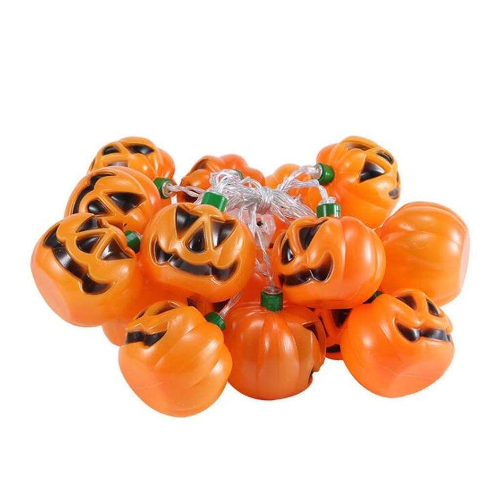 CSRTONI Halloween String LED Lights - Pumpkin Decorations, Spooky Party Props, Novelty Funny Toy for Indoor & Outdoor Halloween Decor