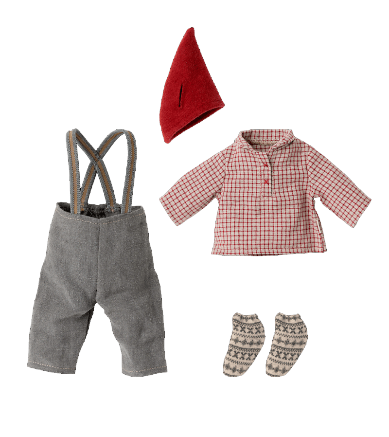 Maileg Medium Boy Mouse Christmas Outfit - Festive Holiday Costume for Kids & Toddlers | Perfect for Christmas Parties, Family Photos & Holiday Events