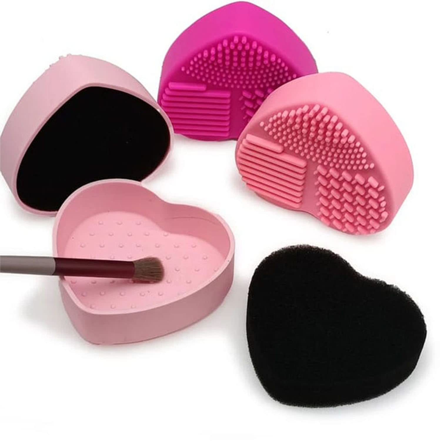 Professional Makeup Brush Cleaning Mat & Pad - Silicone Brush Cleaner for Cosmetics Tools | Perfect for Home, Salon, and Travel Use