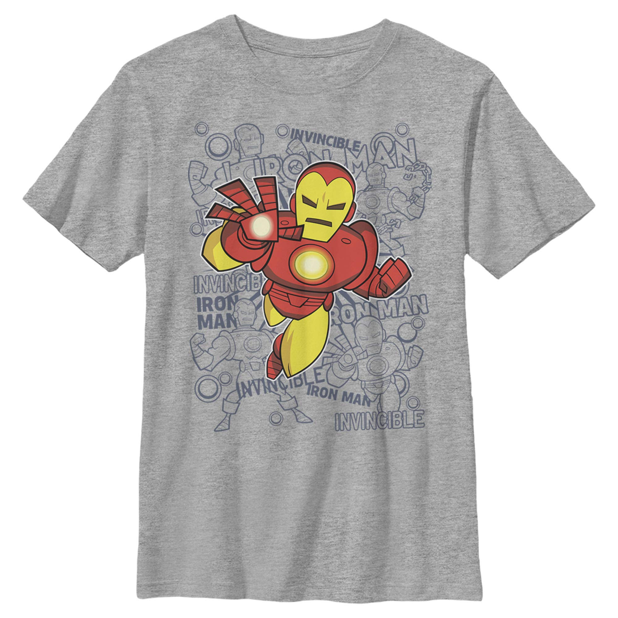 Marvel Iron Man Graphic Print Boys' T-Shirt - Cool Superhero Tee for Kids, Playdates & Comic Con