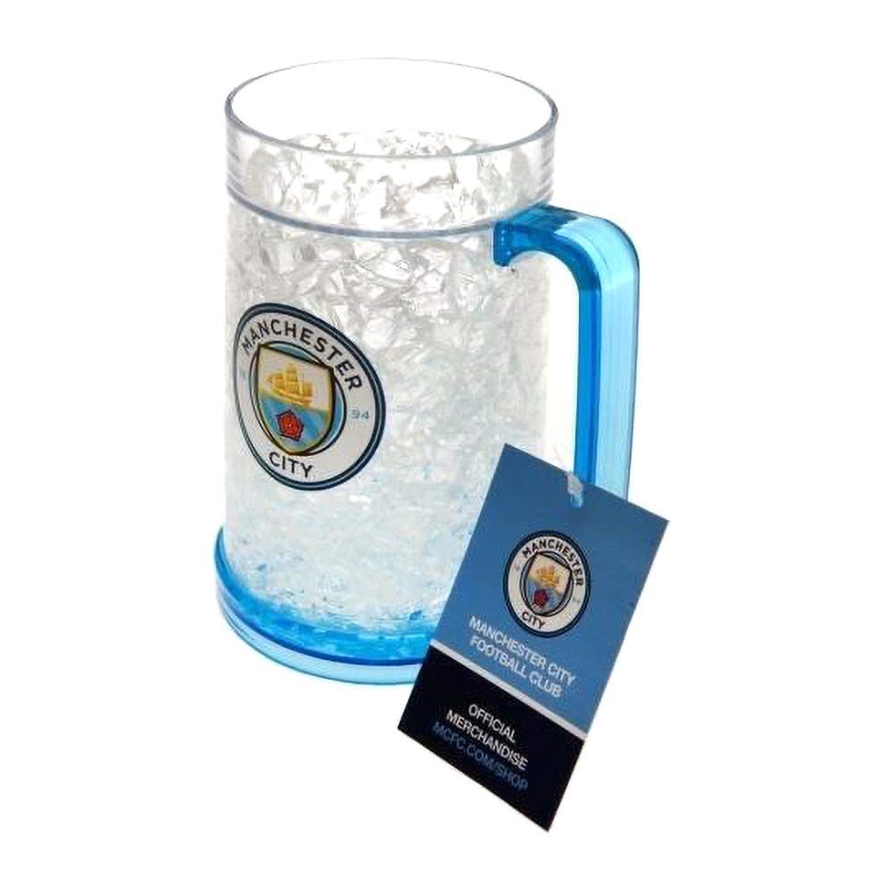 Manchester City FC Freezer Tankard 2019 - Insulated Beer Mug for Chilled Drinks - Perfect for Football Games, BBQs & Home Bars