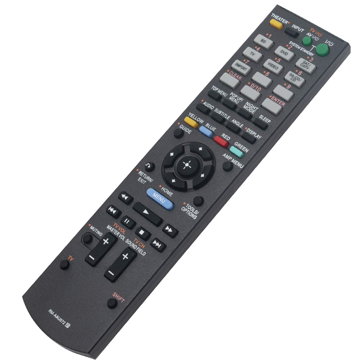 Original Remote Control Replacement for Sony AV Receiver Models HT-CT150, HT-SS370HP, STR-DH510R, STR-KS370, STR-DH510, HT-CT350, HT-CT350HP, RM-AAU074, HTCT350, HT-CT150HP, HT-SS370, HT-SF470, HT-AS5, STR-DH520, SA-WCT150 - Perfect for Home Theater, Gaming & Entertainment Systems