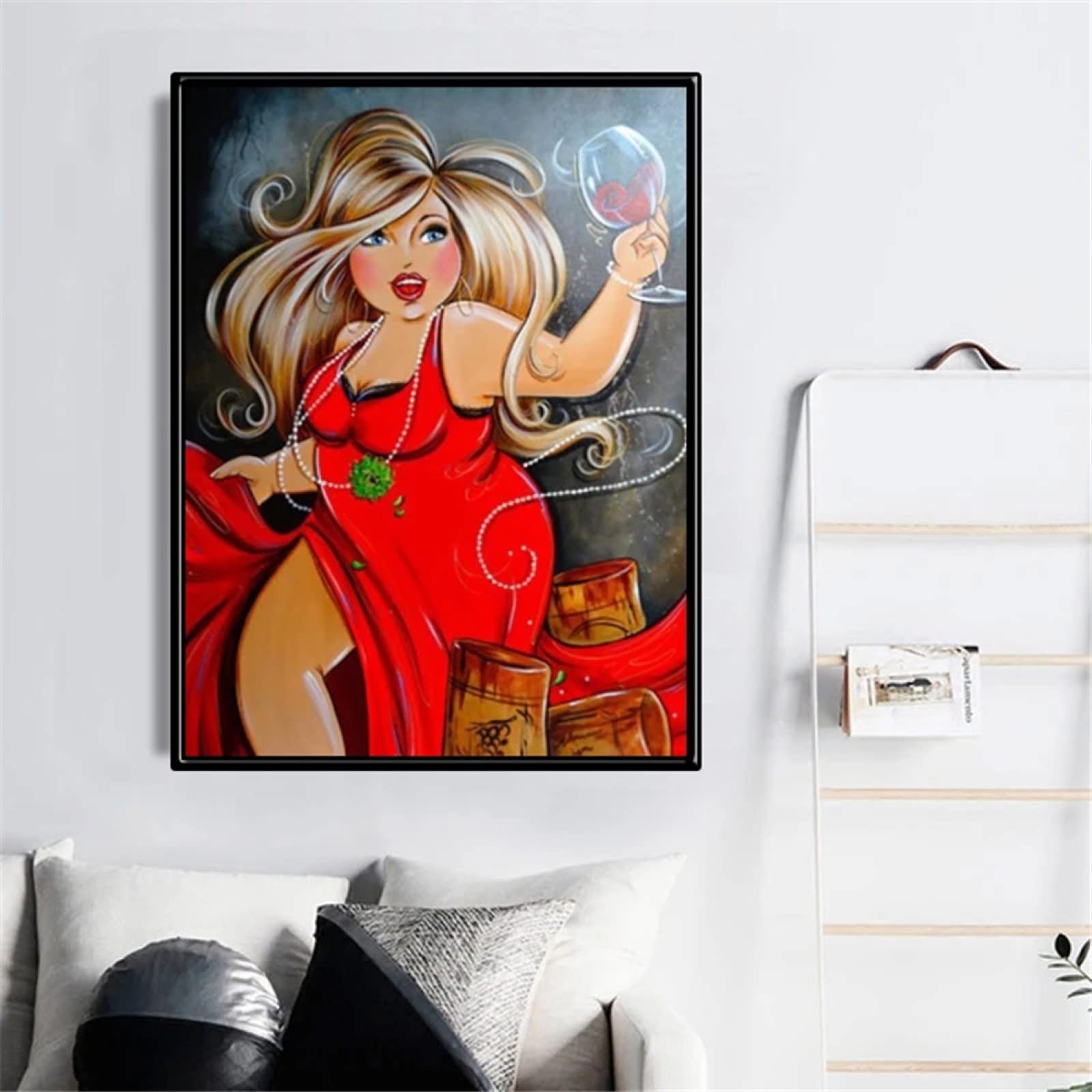Premium Diamond Painting Kits for Adults - Full Drill Crystal Gem Art with Square Diamonds (24x36in) | DIY Cross Stitch Craft for Home Wall Decor | Perfect Gift for Women, Girls & Wine Lovers | Relaxing Hobby & Stress Relief Activity for Bedroom, Living Room or Office