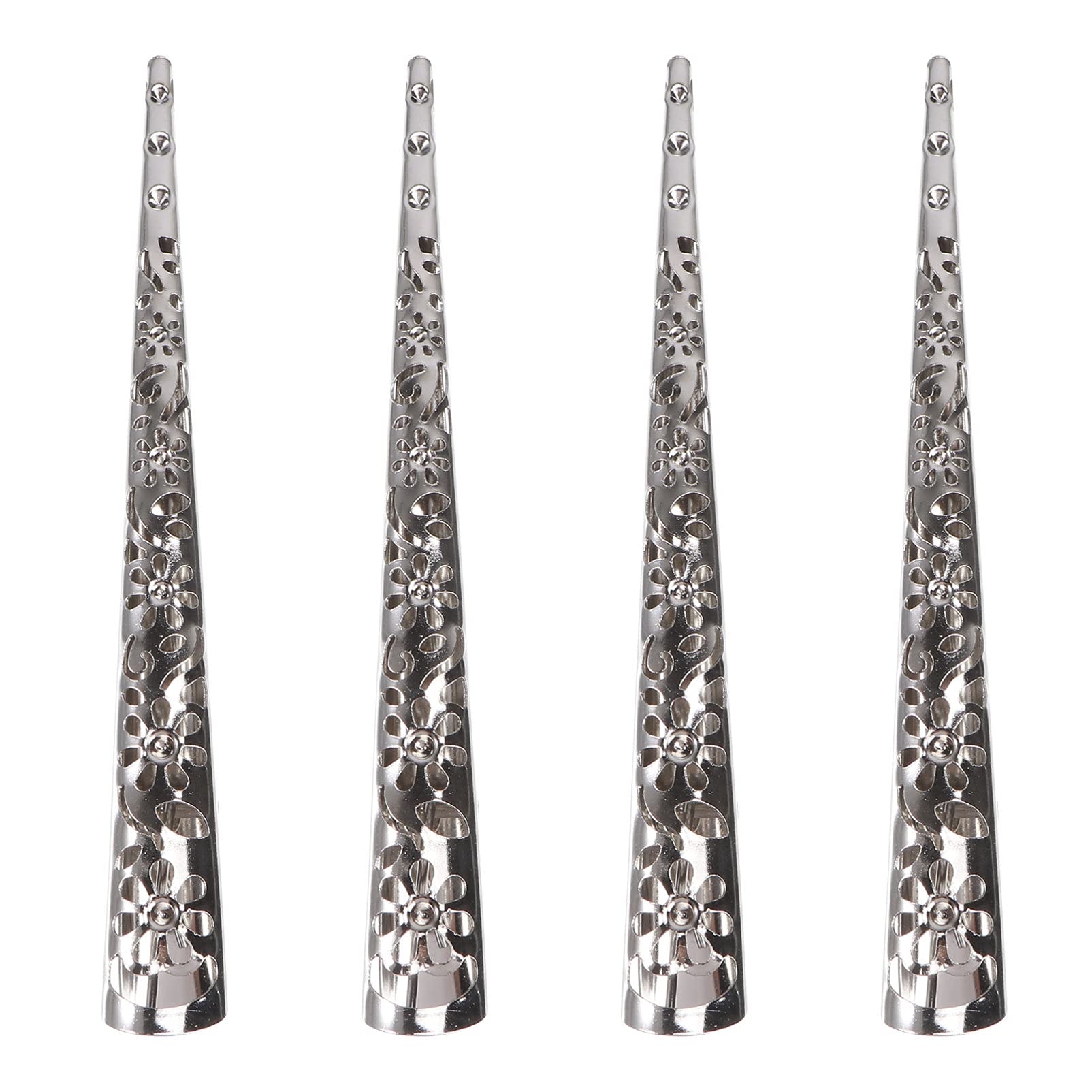 Lurrose Women's Hair Clips 4pcs - Duckbill Hair Clips with Teeth, Non-Slip Metal Alligator Hair Grip for DIY Styling & Decorative Use - Perfect for Updos, Ponytails & Everyday Hairstyles