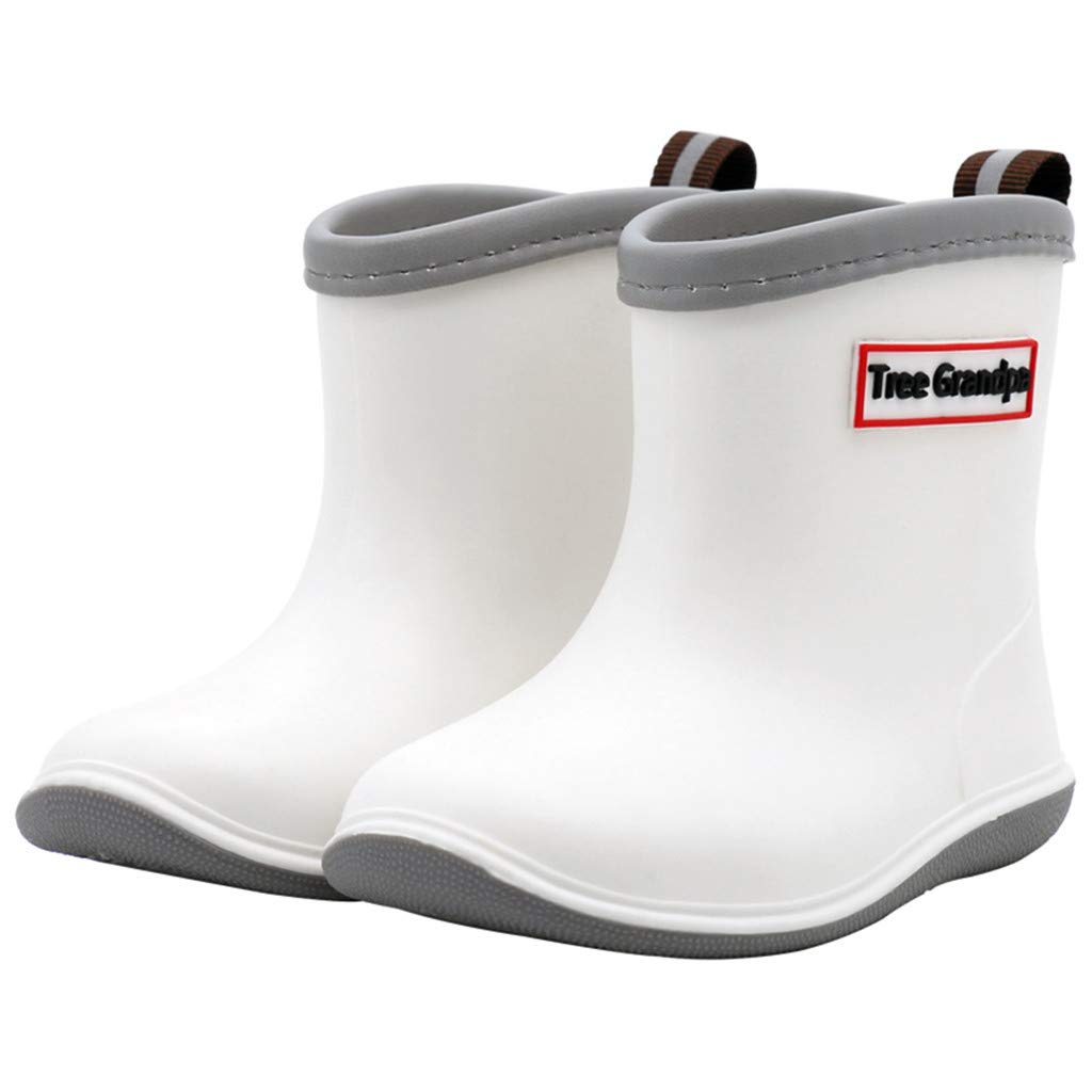 Toddler Rain Boots - Waterproof & Lightweight Baby Rain Boots for Boys & Girls - Easy On/Off Short Rain Boots for Outdoor Play, Puddle Jumping & Wet Weather