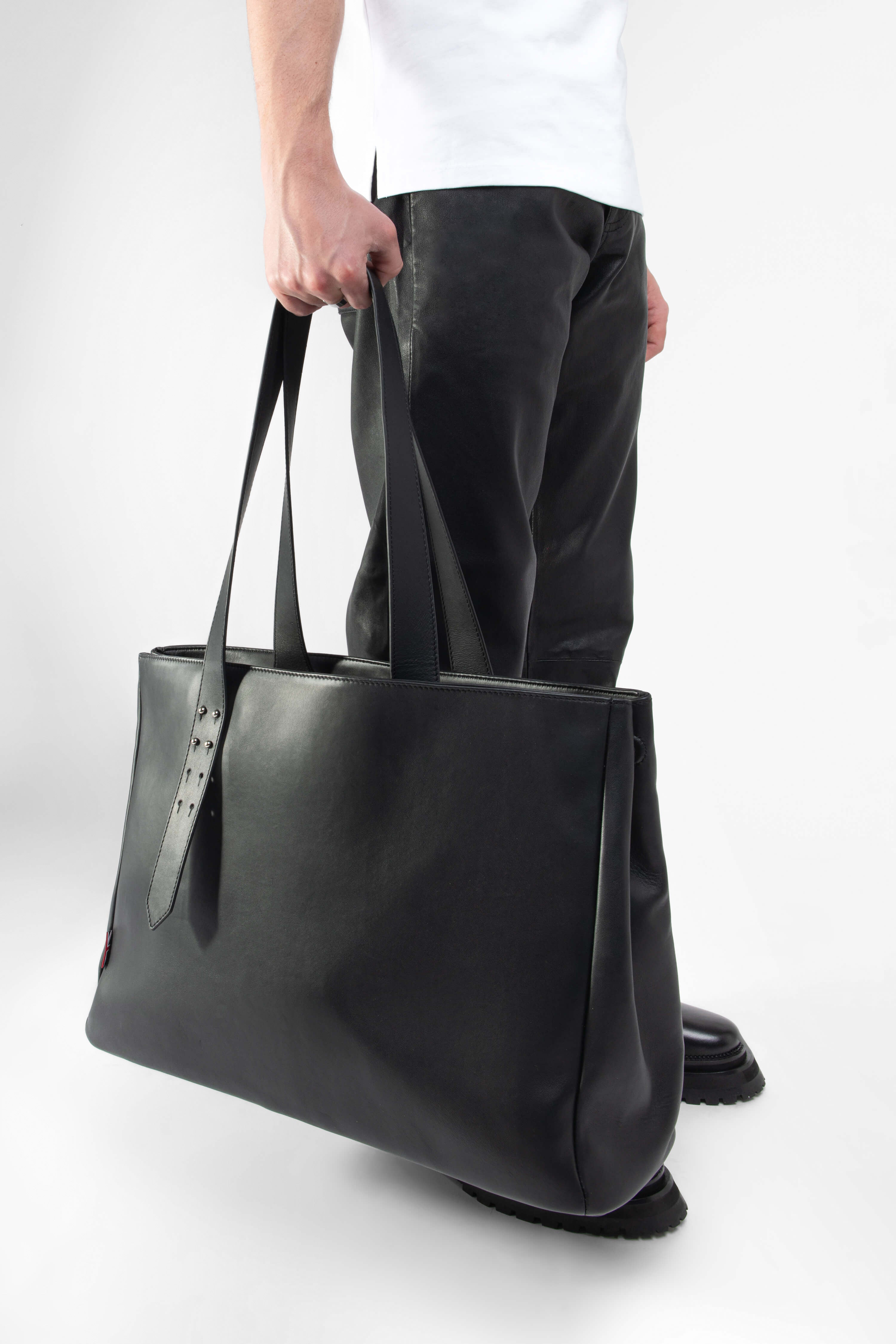 Premium Genuine Leather Tote Bag for Men - Durable Business & Travel Briefcase - Perfect for Office, Commute & Weekend Getaways