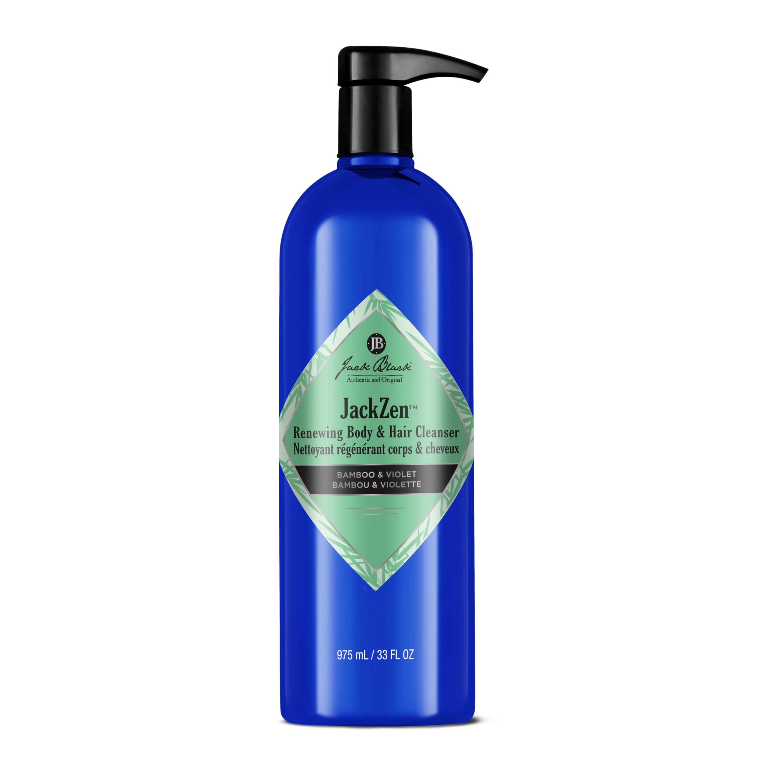 Jack Black Jackzen Renewing Body & Hair Cleanser - Earthy Fragrance Shower Gel for Men & Women | Deep Cleansing Body Wash for Dirt & Sweat | Perfect for Gym, Travel & Daily Shower Routine
