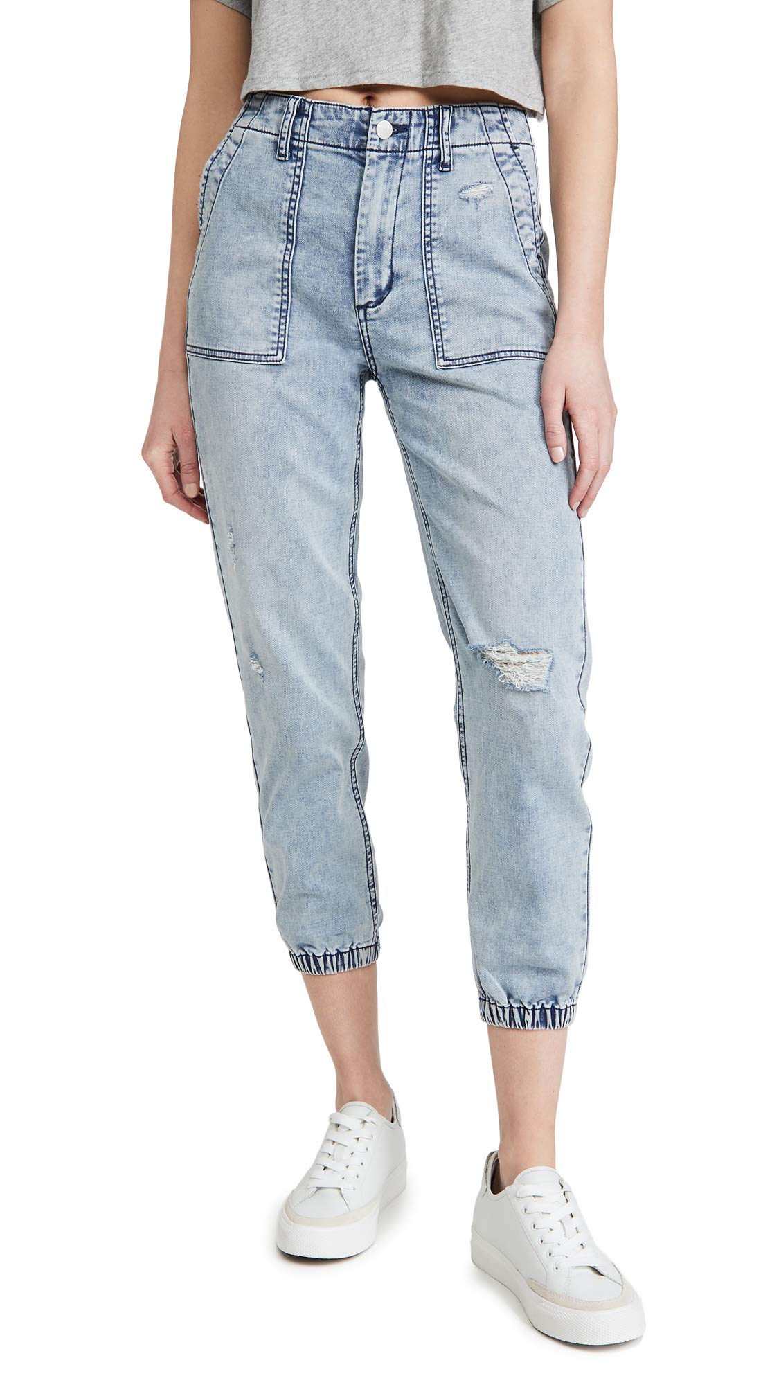 Joe's Jeans French Terry Joggers for Men - Comfortable Iris Blue Jogger Pants Size 32x27 - Perfect for Casual Wear, Lounge, Gym & Travel