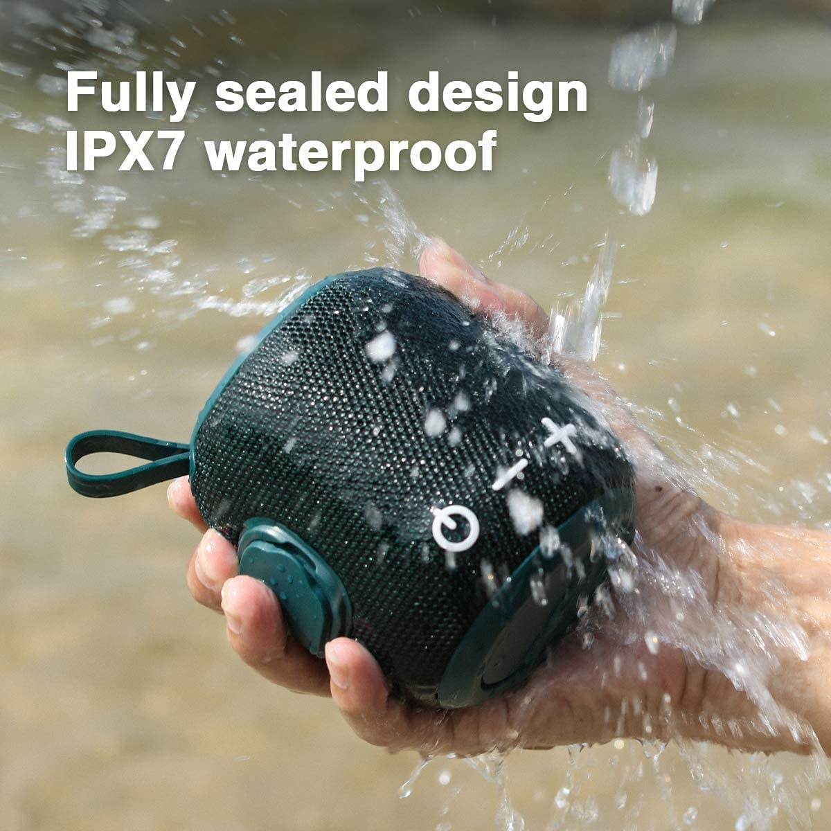 Portable Waterproof Bluetooth Speaker with Stereo Bass & 360° HD Surround Sound - Perfect for Travel, Bathroom, Pool, Beach, Camping & Outdoor Activities (Green)