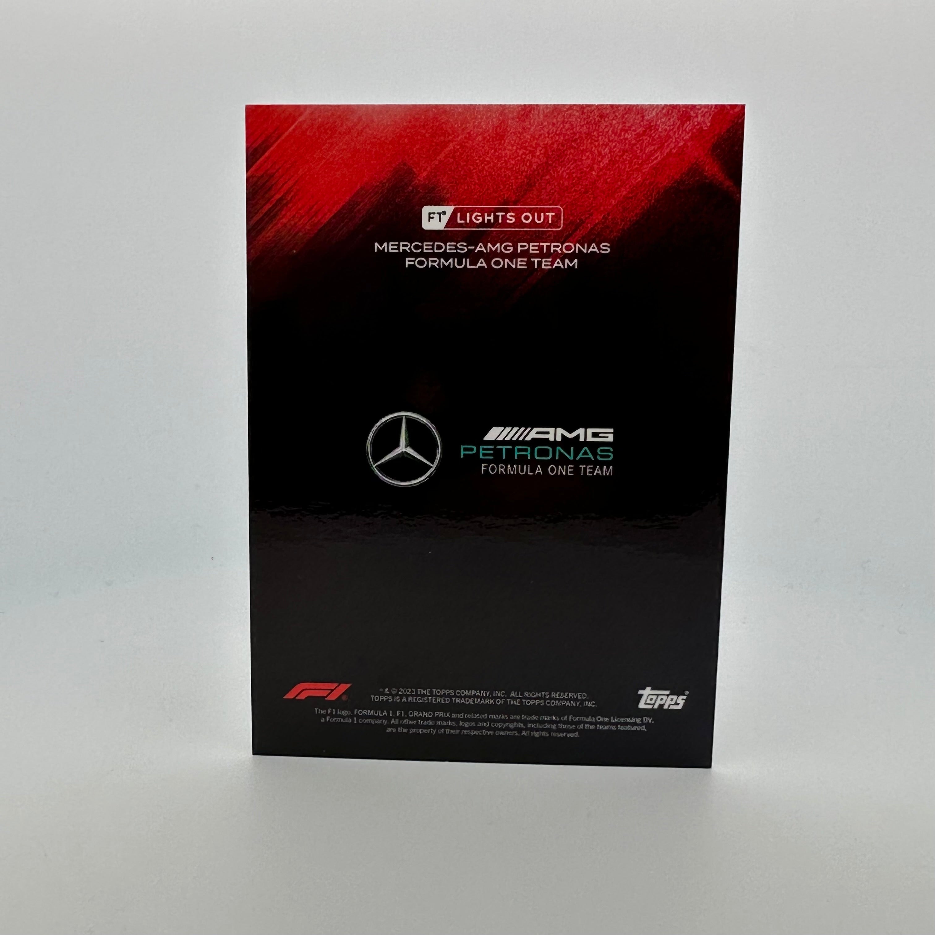2022 Topps Lights Out Lewis Hamilton #5/10 Red - Rare F1 Racing Card for Collectors & Fans - Perfect for Display, Trading, and Memorabilia Collections
