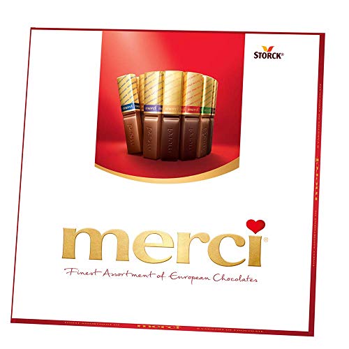 Premium European Chocolate Gift Box - MERCI Finest Assortment (7oz, 2 Pack) | Gourmet Holiday Gifts for Teachers, Parents, Thank You Presents | Perfect for Christmas, Birthdays, Anniversaries & Corporate Gifting