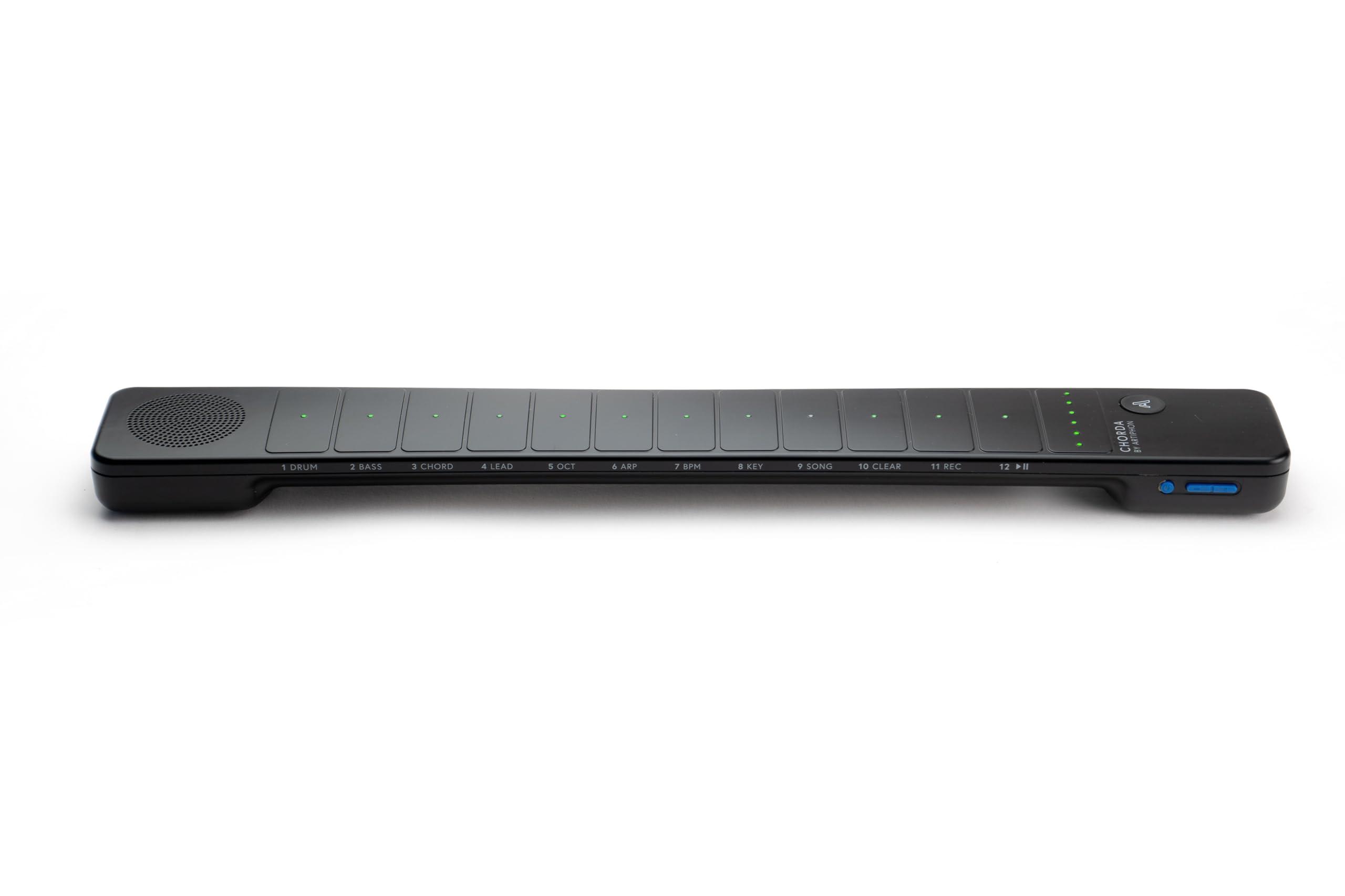 Artiphon Chorda Smart MIDI Controller - Multi-Instrument Synth & Looper for Music Production | Strumable Bridge, One-Finger Chords, 4 Playing Modes | Perfect for Studio Recording, Live Performances & Beat Making (Black)