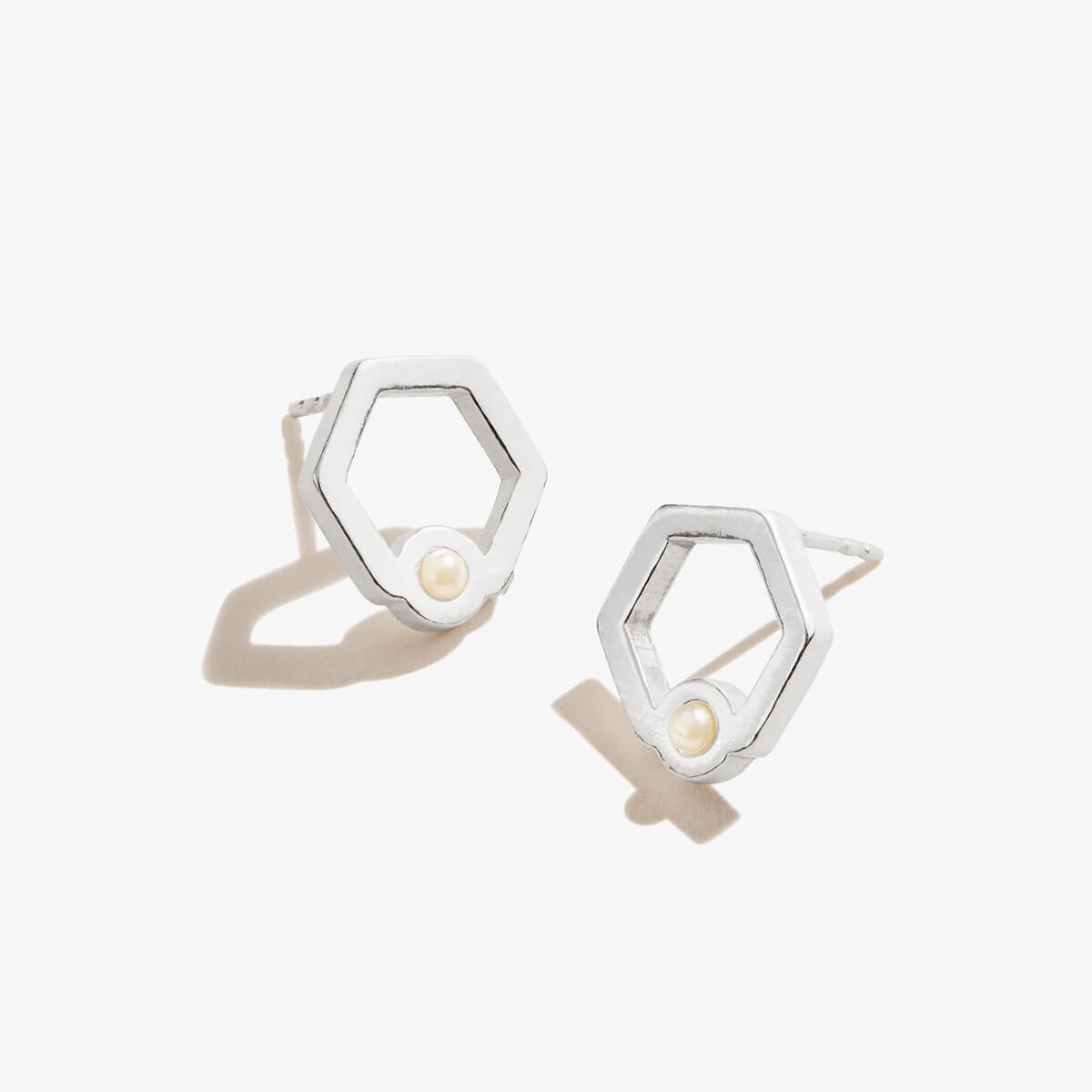 Honeycomb Stud Earrings for Women - Gold & Silver Beehive Earrings - Hypoallergenic CZ Studs for Everyday Wear & Gift Giving