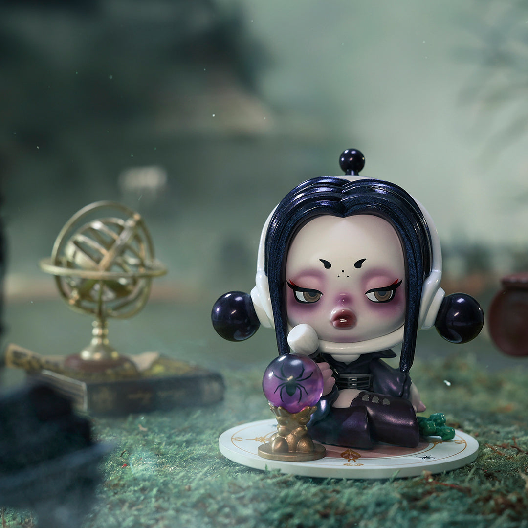 POP MART SKULLPANDA x The Addams Family Series Wednesday Blind Box Collectible Figure - Perfect for Anime Fans, Home Decor & Gift Giving