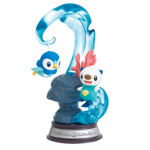 Pokemon Swing Vignette Collection Vol. 02 - Re-Ment 3 Inch Mini Figure Set - Cute Pikachu & Friends Collectible Display for Home Decor, Office Desk & Anime Fans