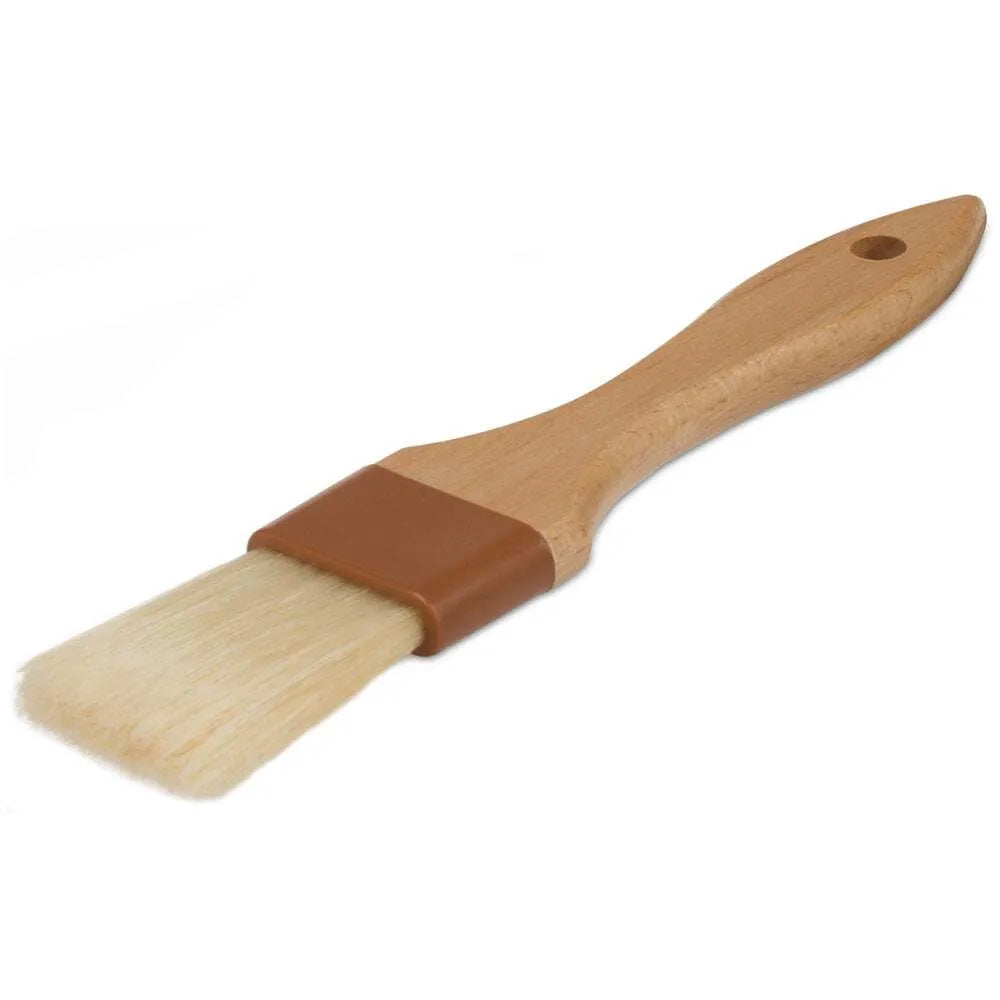 Premium Natural Boar Bristle Pastry Brush for Baking - Eco-Friendly Kitchen Tool for Glazing, Buttering & Oil Brushing on Breads, Cakes & Pastries