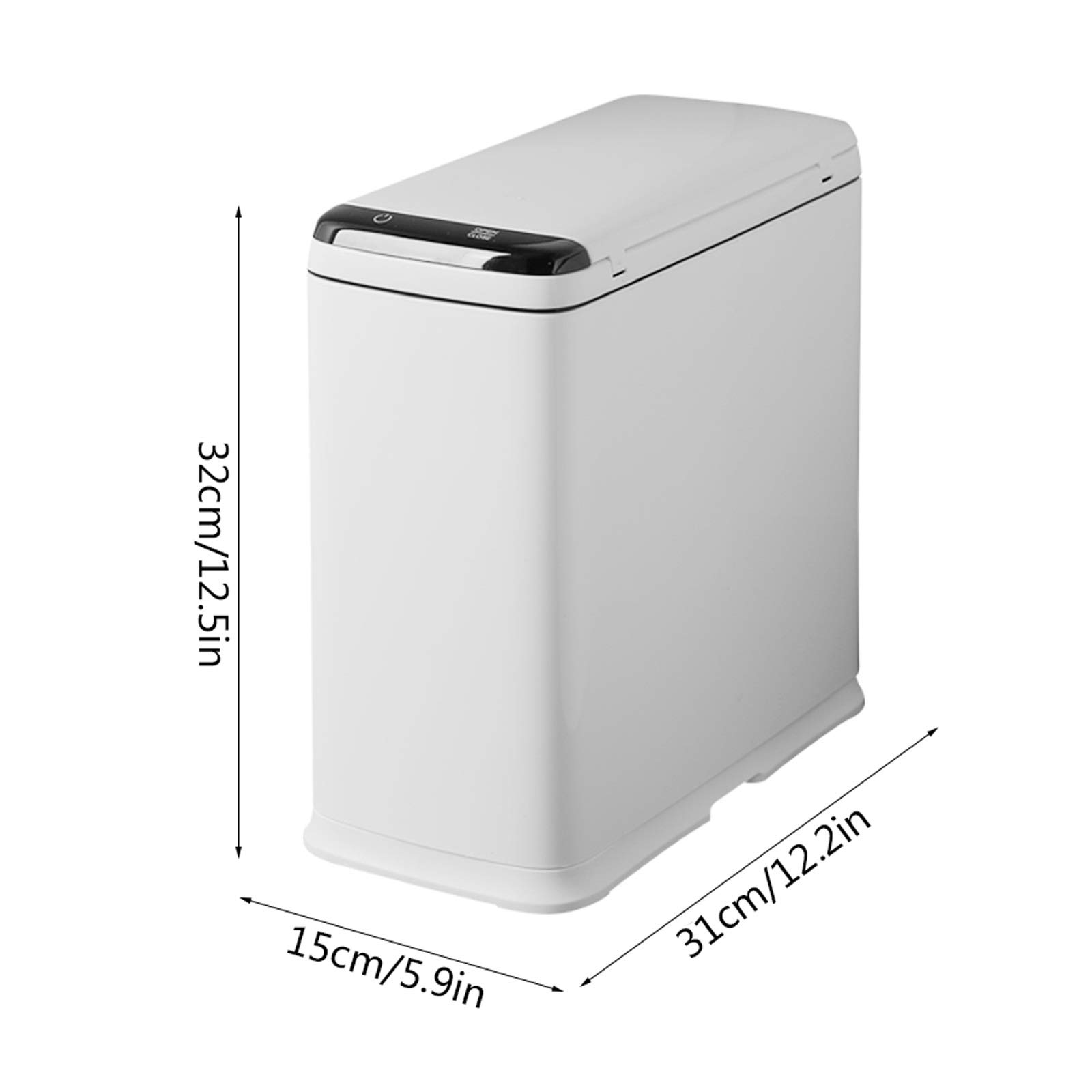 Smart Sensor Trash Can with Lid - 8L/2.1 Gallon Automatic Rechargeable Garbage Bin for Kitchen, Bathroom, Office - Hands-Free Motion Detection Waste Basket for Small Spaces & Eco-Friendly Homes