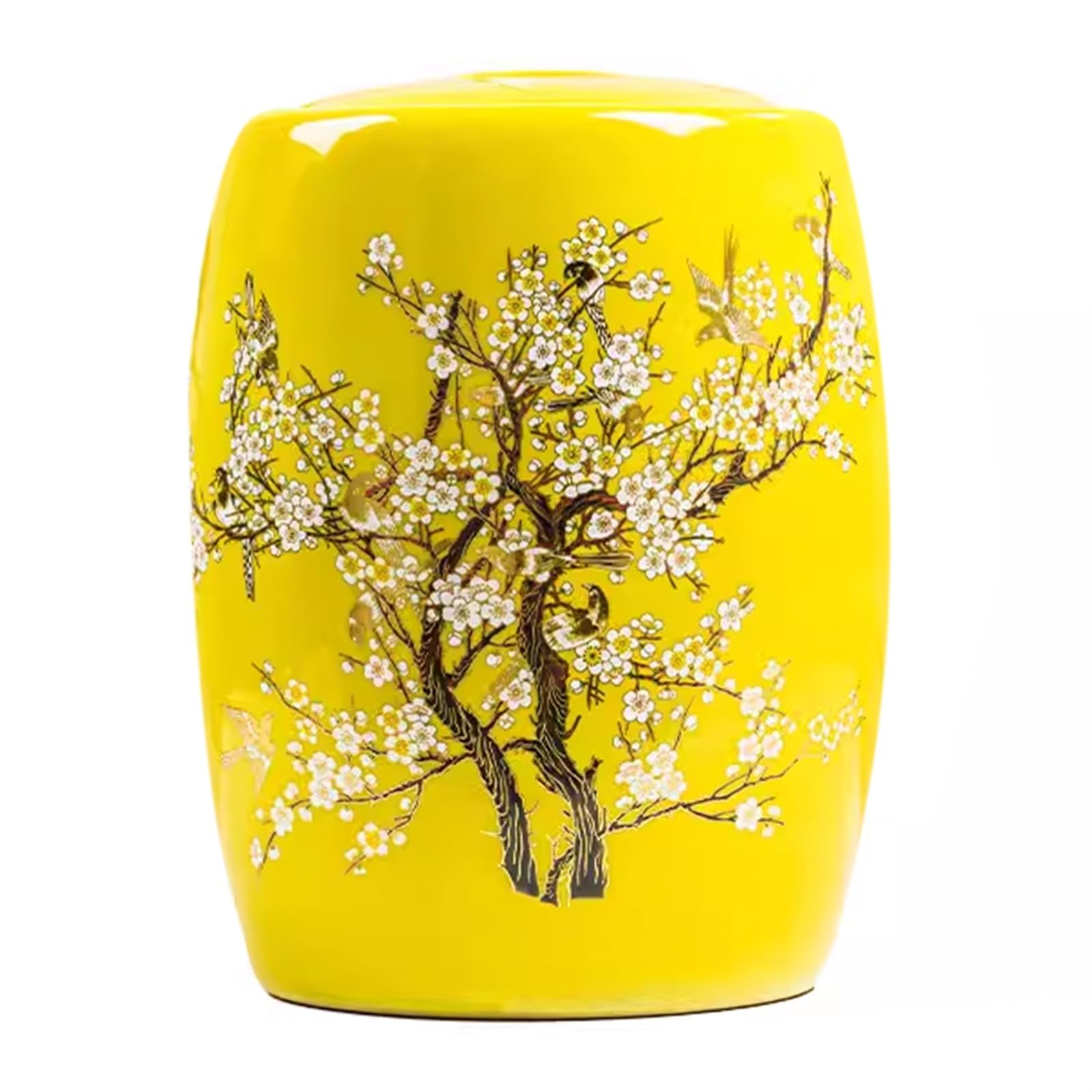 10KG Ceramic Rice Storage Container with Lid - Large Airtight Food Storage Bin for Rice, Flour & Pet Food (Yellow) - Perfect for Kitchen Pantry & Bulk Food Organization