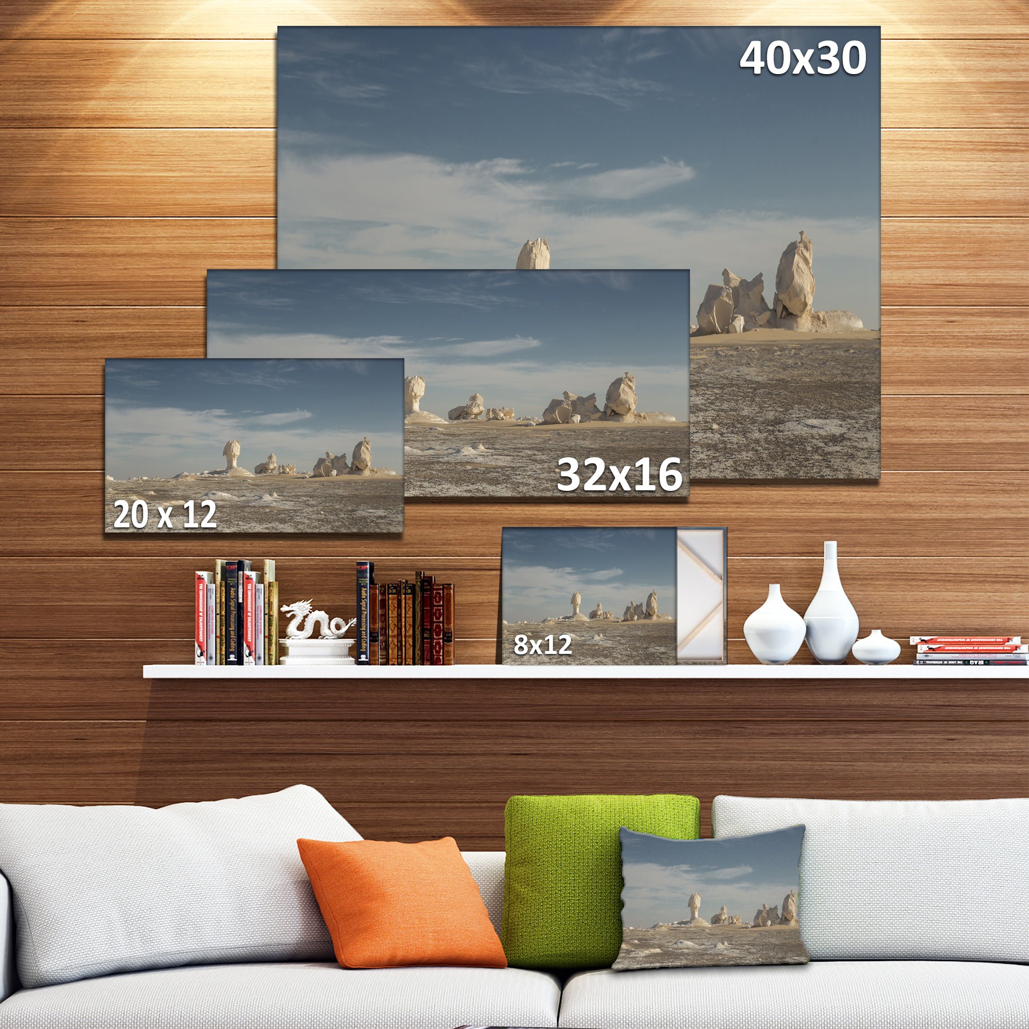 Egypt Desert Landscape Photography Canvas Art Print - Stunning Wall Decor for Living Room, Bedroom & Office