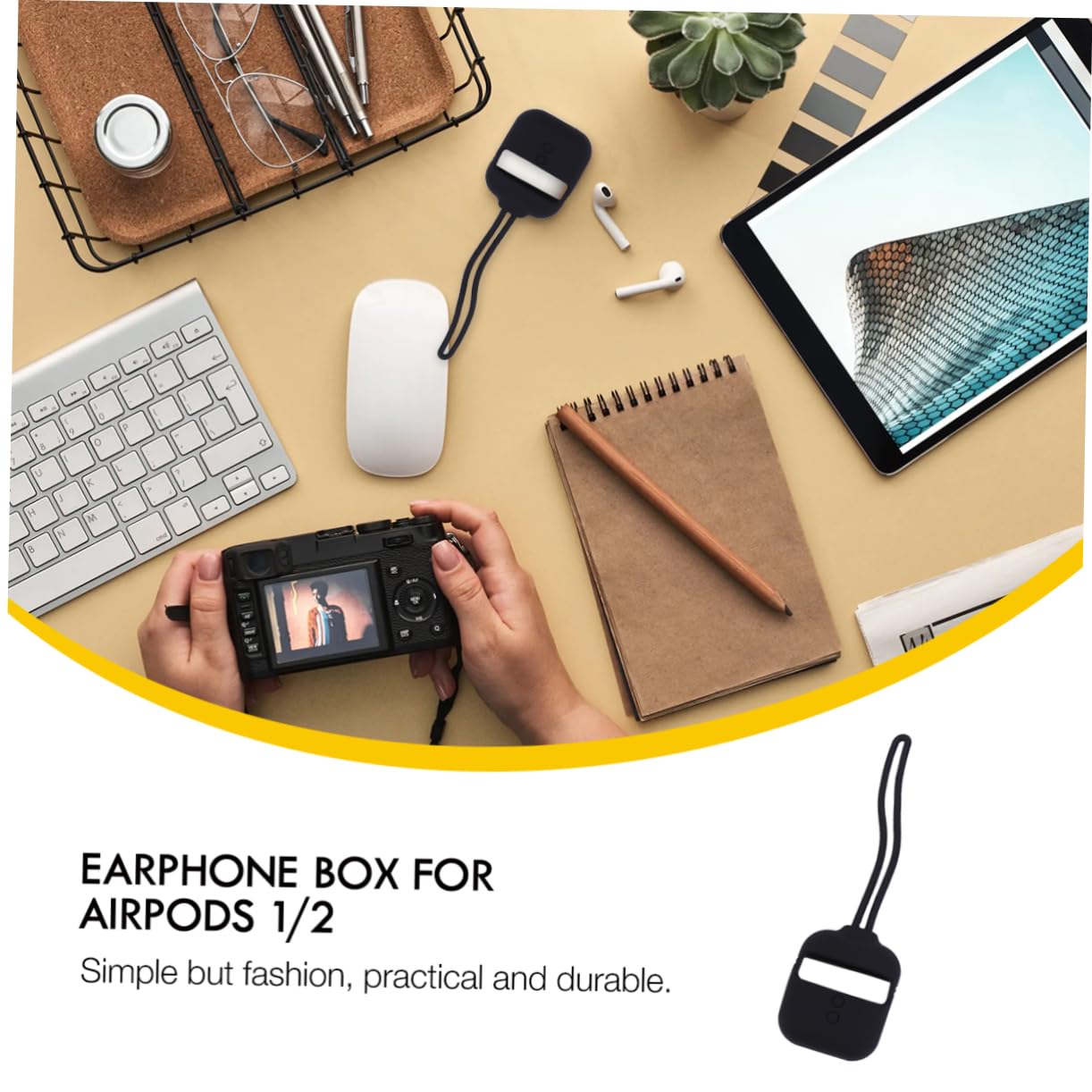 Artibetter 2 Pack Headphone Protective Case - Durable Earphone Storage Pouch for AirPods, Earbuds & Wireless Headphones - Perfect for Travel, Gym & Daily Organization