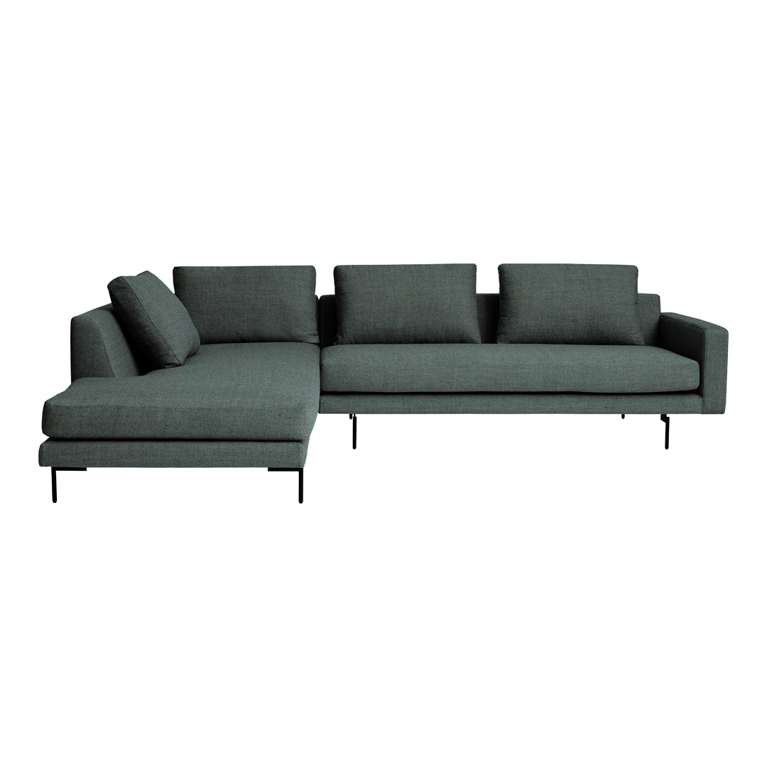 Edge V2 Modular Sofa Set - 8-Piece Customizable Sectional Couch for Living Room, Lounge & Office - Modern L-Shaped Sofa with Reversible Chaise & Ottoman