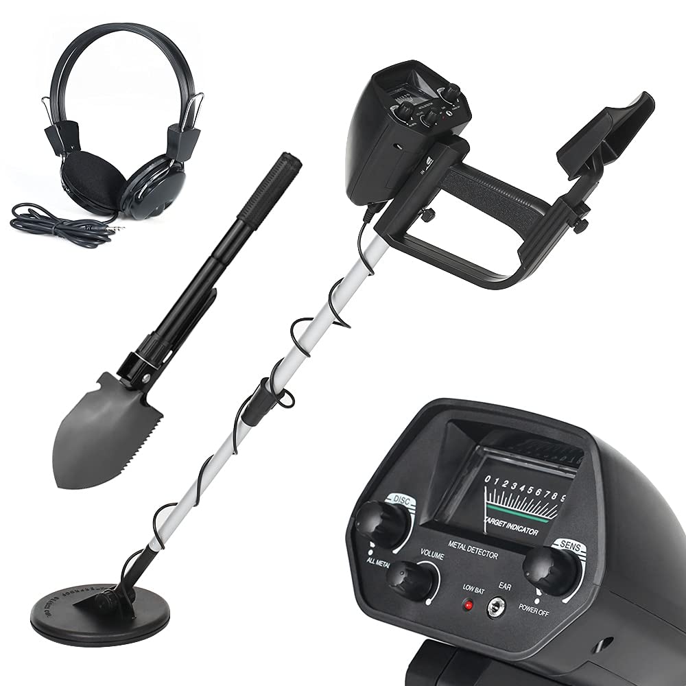 WUYUESUN MD 4030 Professional Underground Metal Detector with Adjustable Pinpointer - Gold & Treasure Hunting Metal Detector Kit (Headset & Shovel Included) - Perfect for Beach, Park & Archaeological Exploration
