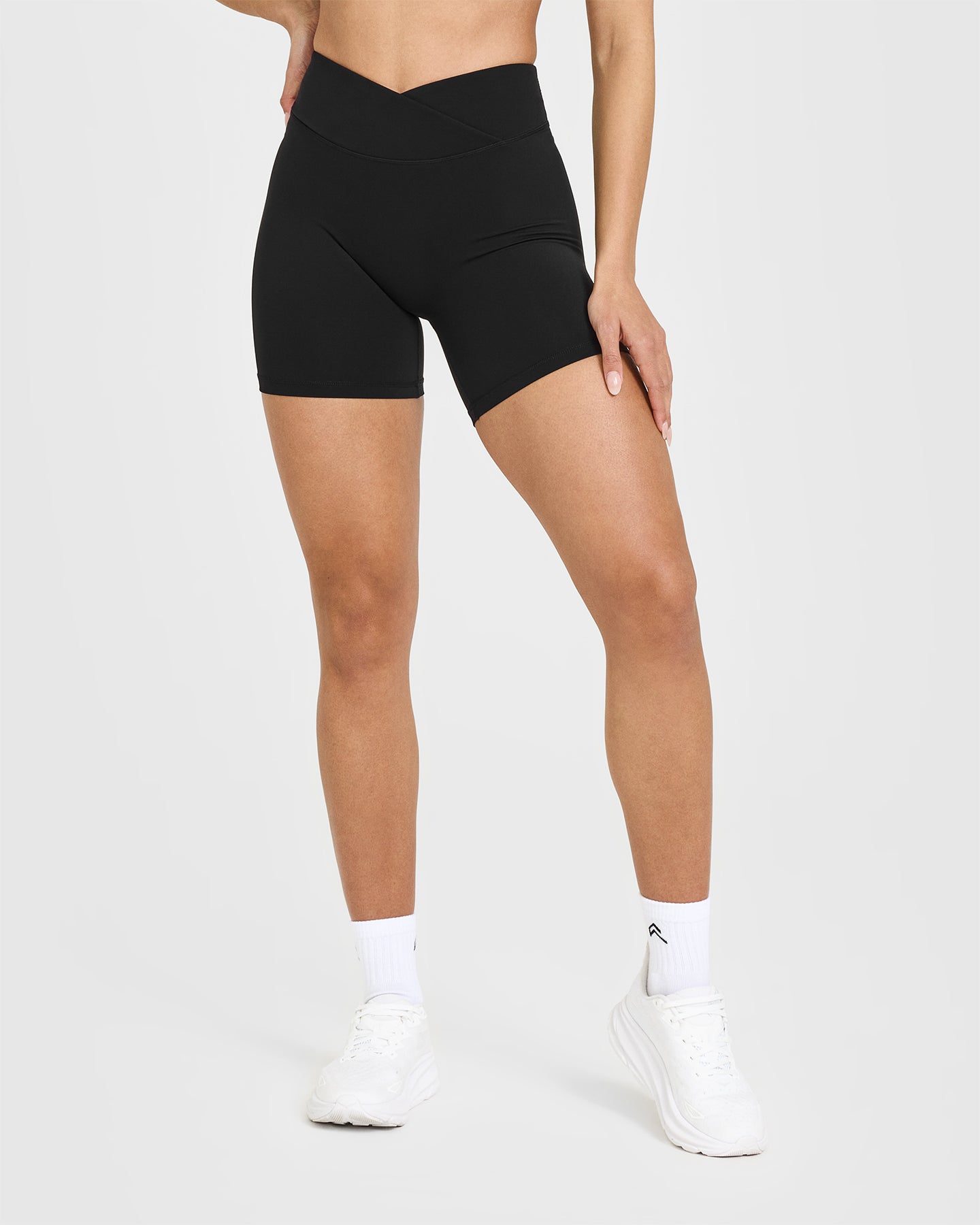 Unified Wrap Shorts 6 | Black - Comfortable & Stylish Athletic Shorts for Running, Yoga & Gym Workouts