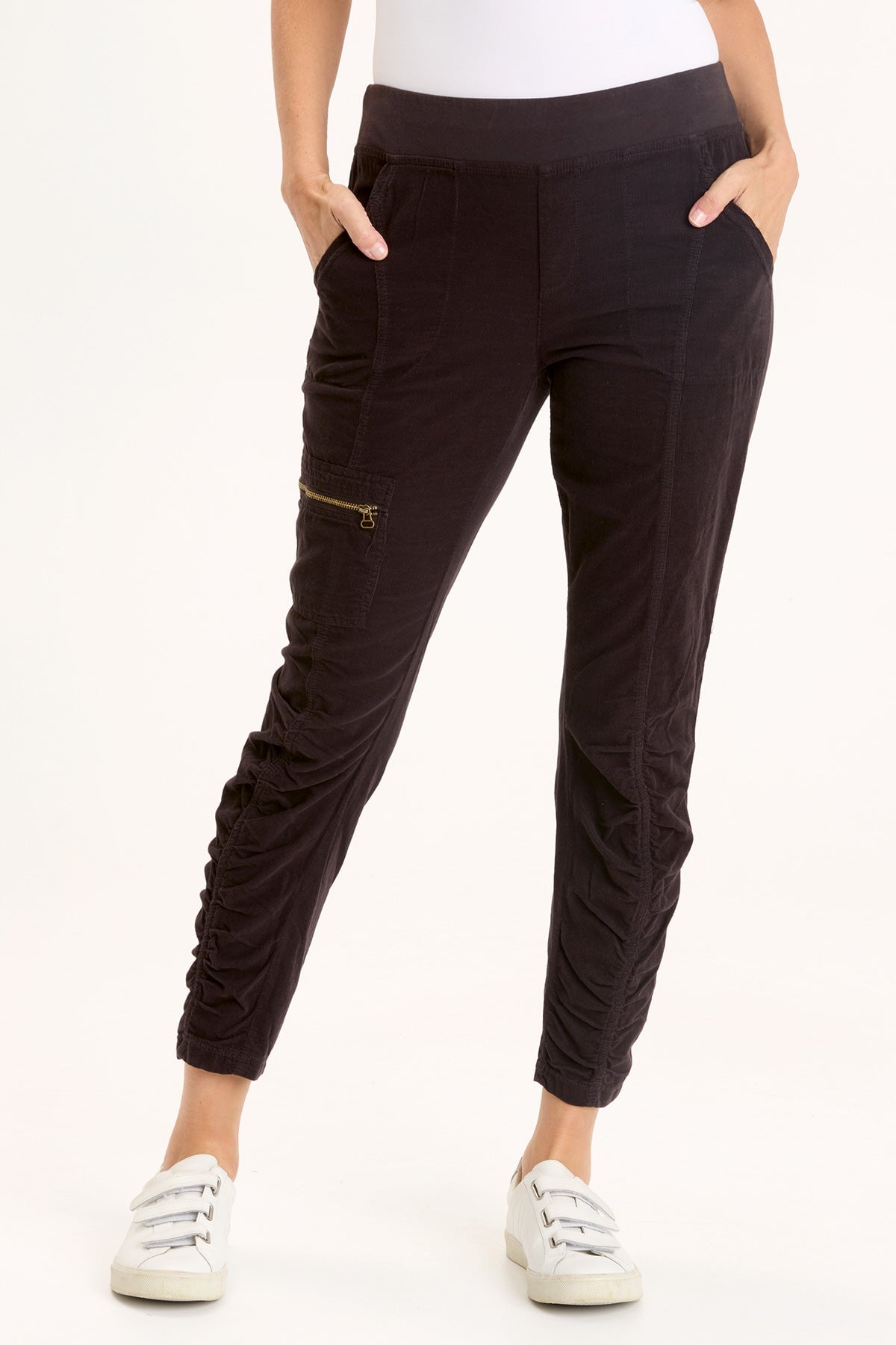 Cord Malanda Pants for Women - Comfortable High Waisted Wide Leg Trousers with Pockets | Perfect for Casual Wear, Office, and Travel