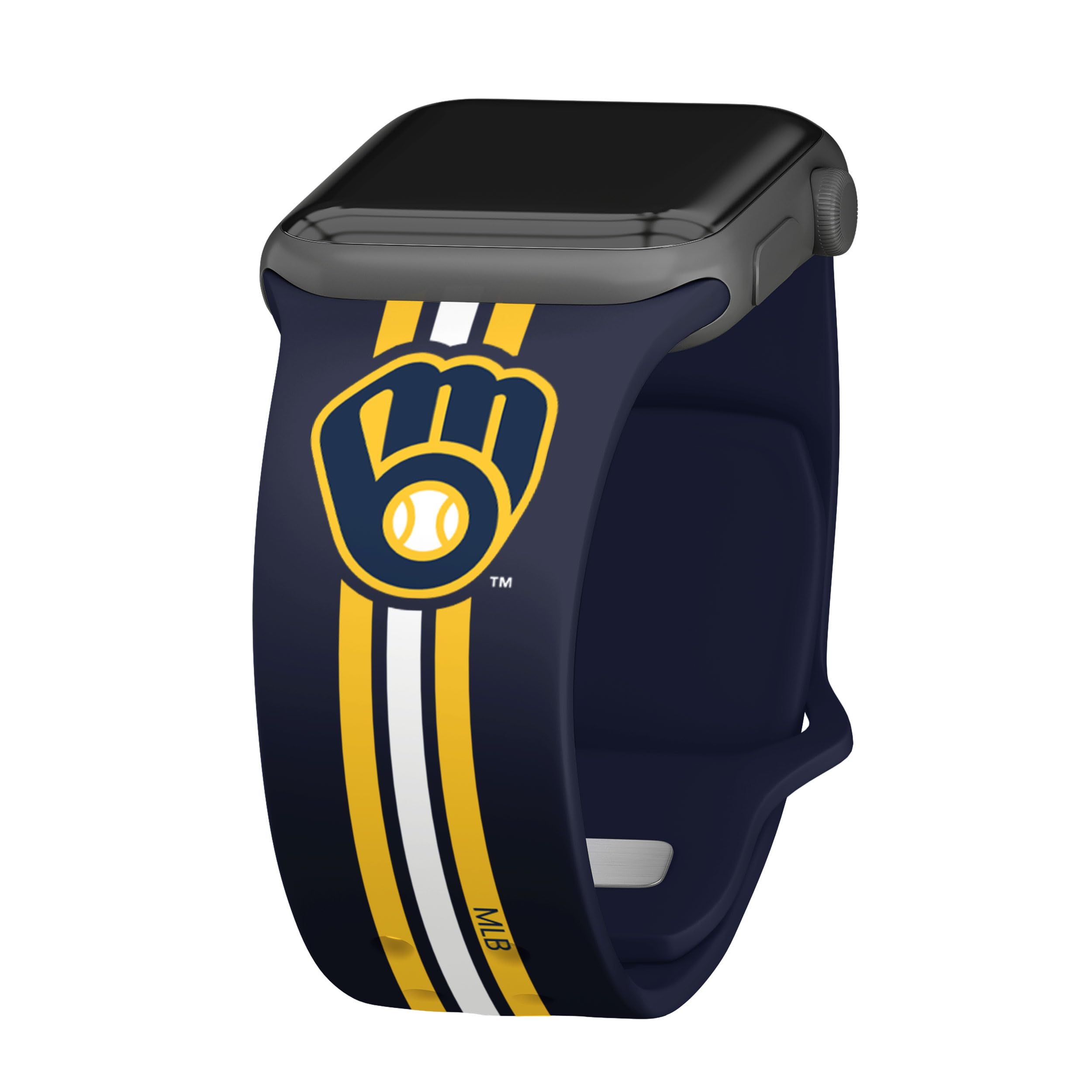 Milwaukee Brewers HD Watch Band for Apple Watch - Durable Sports Strap for Game Day & Casual Wear