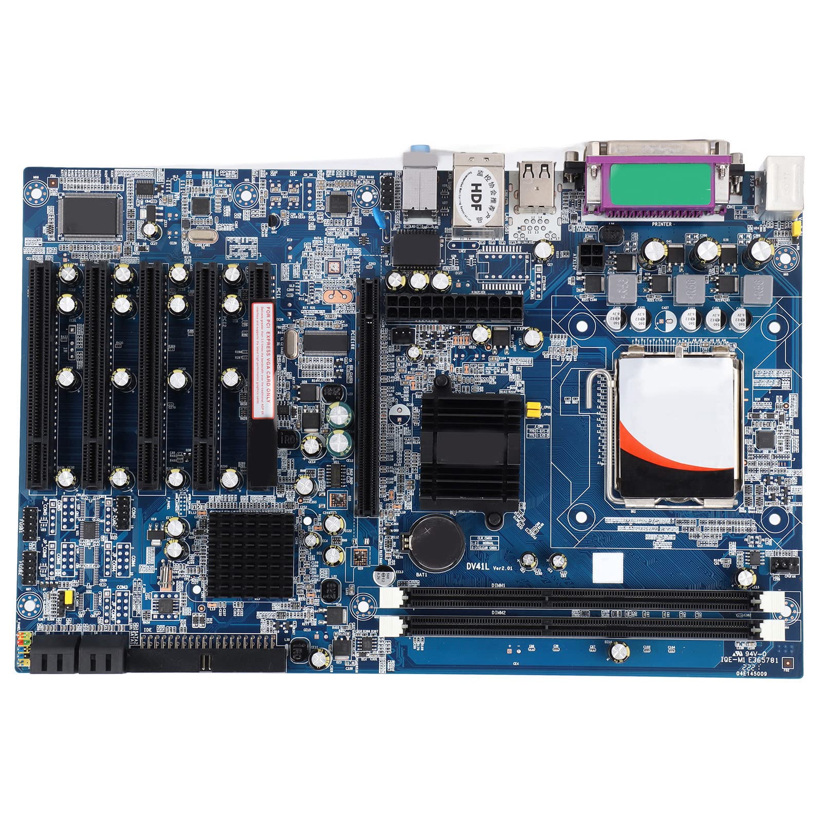 Intel G41 Series Industrial Motherboard - LGA775 Socket, DDR3 1333/1066MHz, PCI-E X16 Graphics Slot for Gaming & Expansion Cards | Perfect for Network Adapters, Sound Cards & Industrial PC Builds