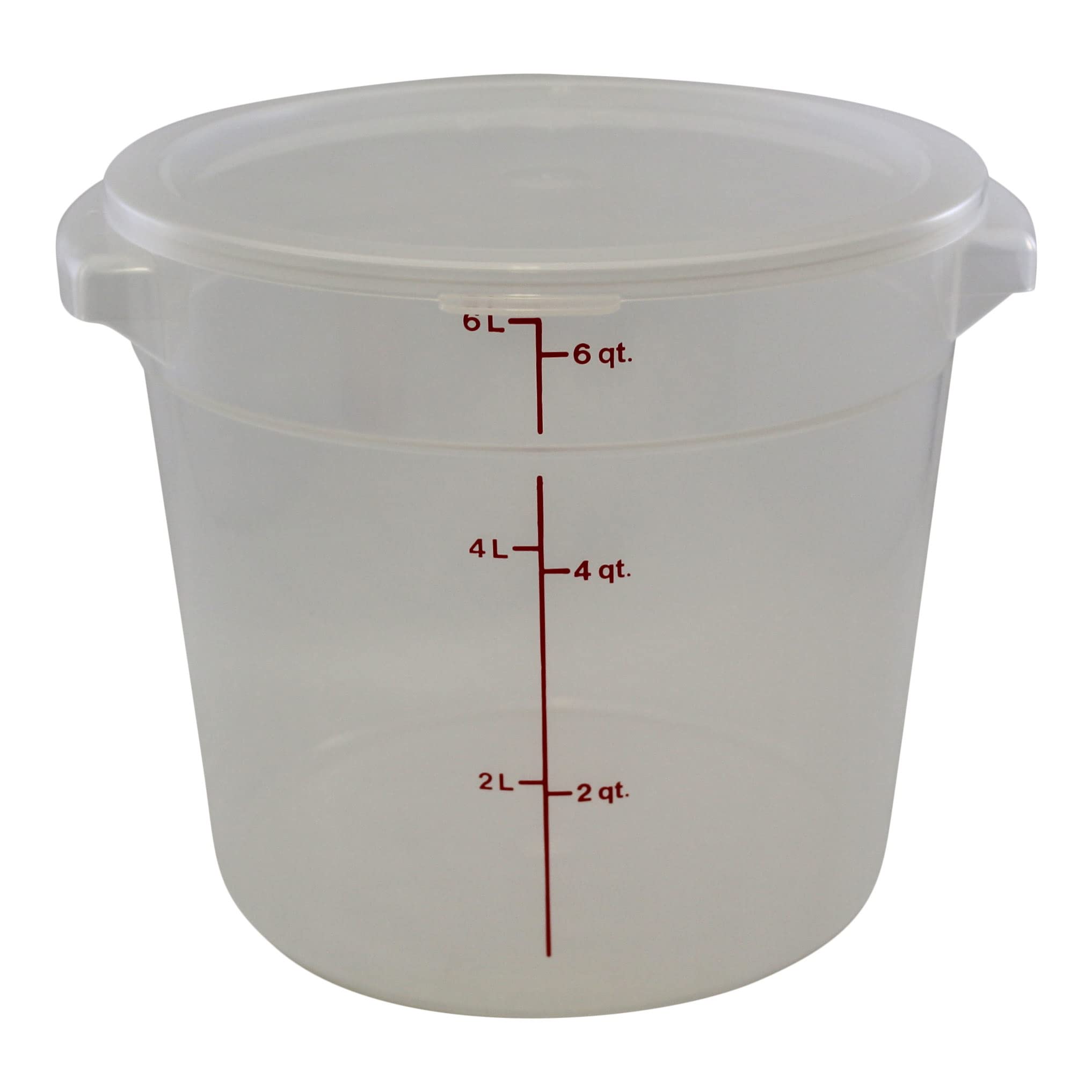6 & 12 Quart Food Storage Containers with Lids - BPA-Free Translucent Round Kitchen Organizers + Bowl & Pan Scraper Set for Meal Prep, Leftovers & Pantry Organization