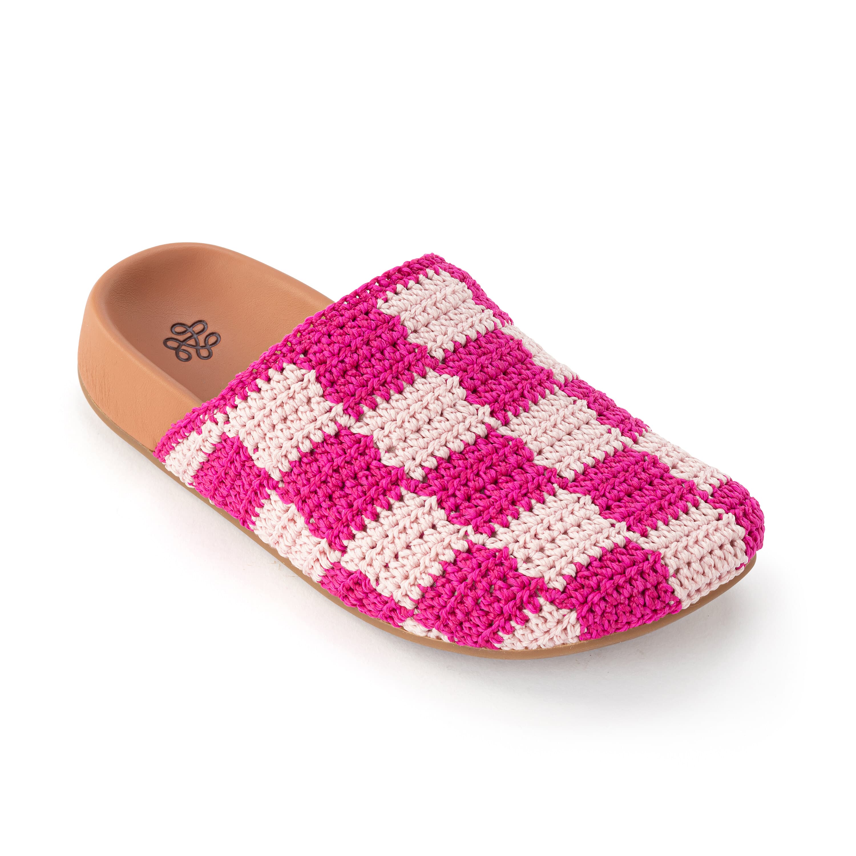 Hand Crochet - Pink Check