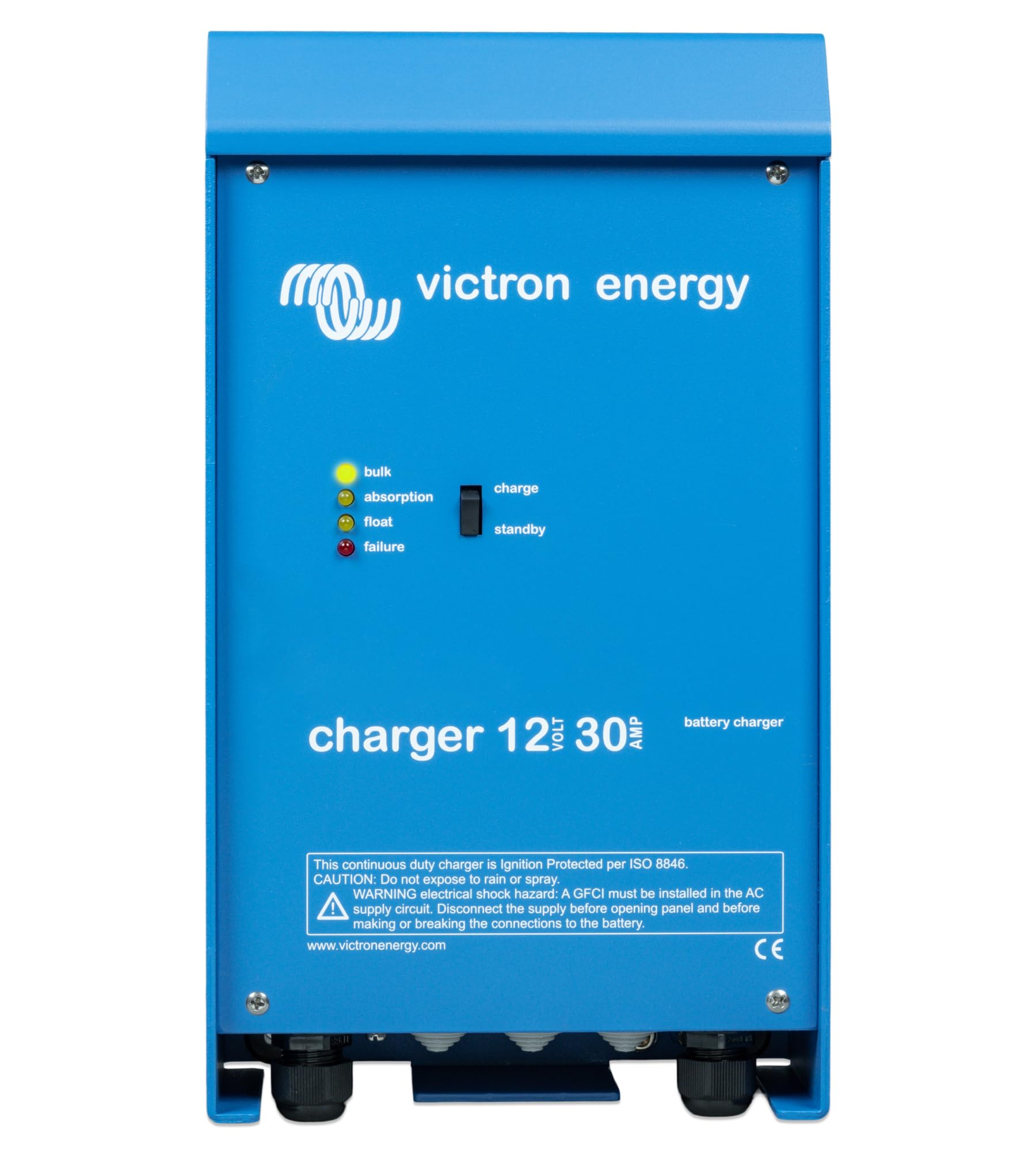 Victron Energy 12V 30A Smart Battery Charger - Advanced Microprocessor Control for Marine, RV, and Automotive Batteries | Perfect for Boats, Campers, and Off-Grid Power Systems
