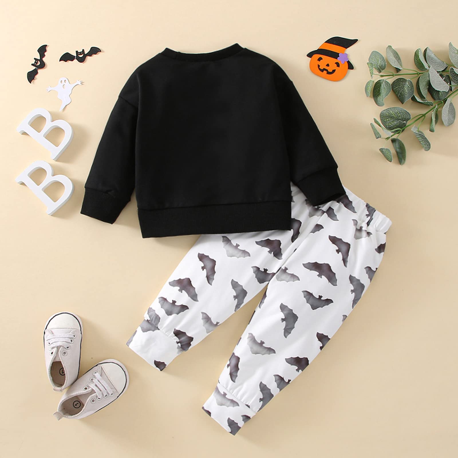 Baby Halloween Costume Set - Pumpkin Long Sleeve Sweatshirt & Casual Pants for Newborn Toddler Boys Girls | Fall Winter Outfit for Photo Shoots & Trick-or-Treating