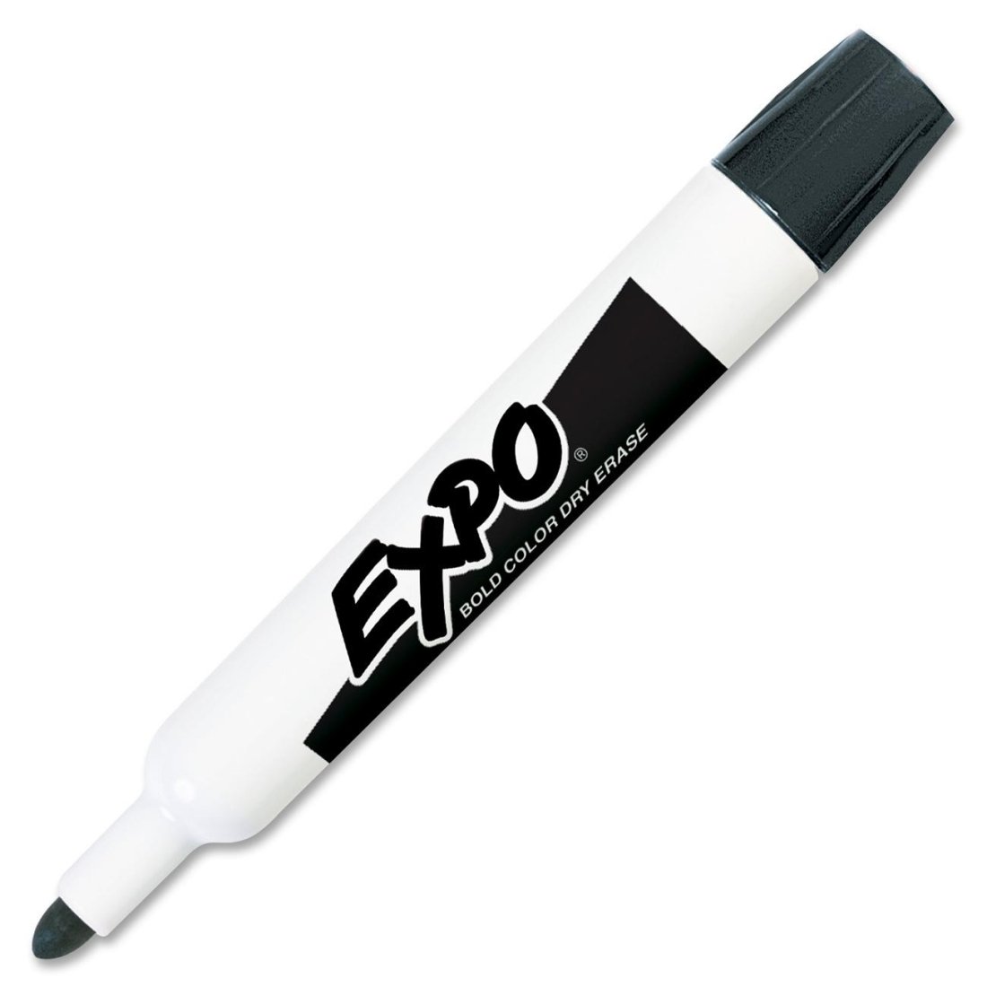 EXPO Original Dry Erase Markers, Black Bullet Tip Whiteboard Markers, 12-Pack for Office, Classroom & Home Use - Ideal for Presentations, Teaching & Daily Planning
