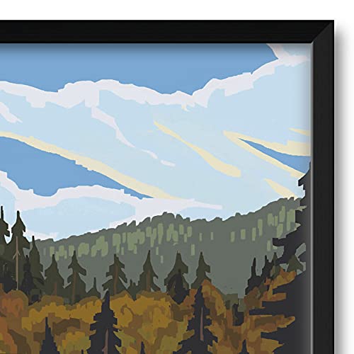 Professionally Framed New Brunswick Canada Road Trip Hills Art Print by Paul A. Lanquist - 32