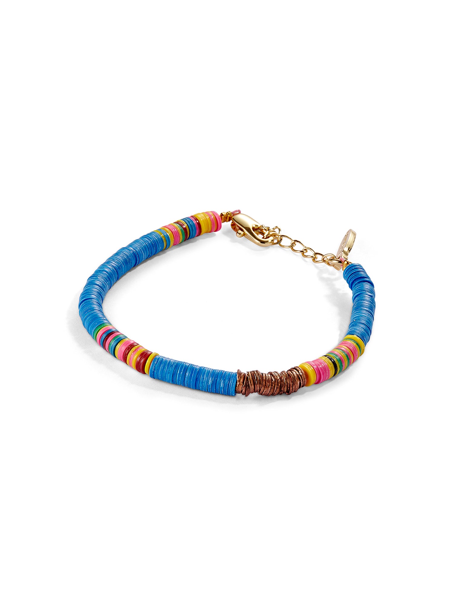 Caribbean Heishi Beaded Bracelet for Women - Handmade Natural Stone Beads, Adjustable Cord - Perfect for Beach, Boho, and Summer Fashion