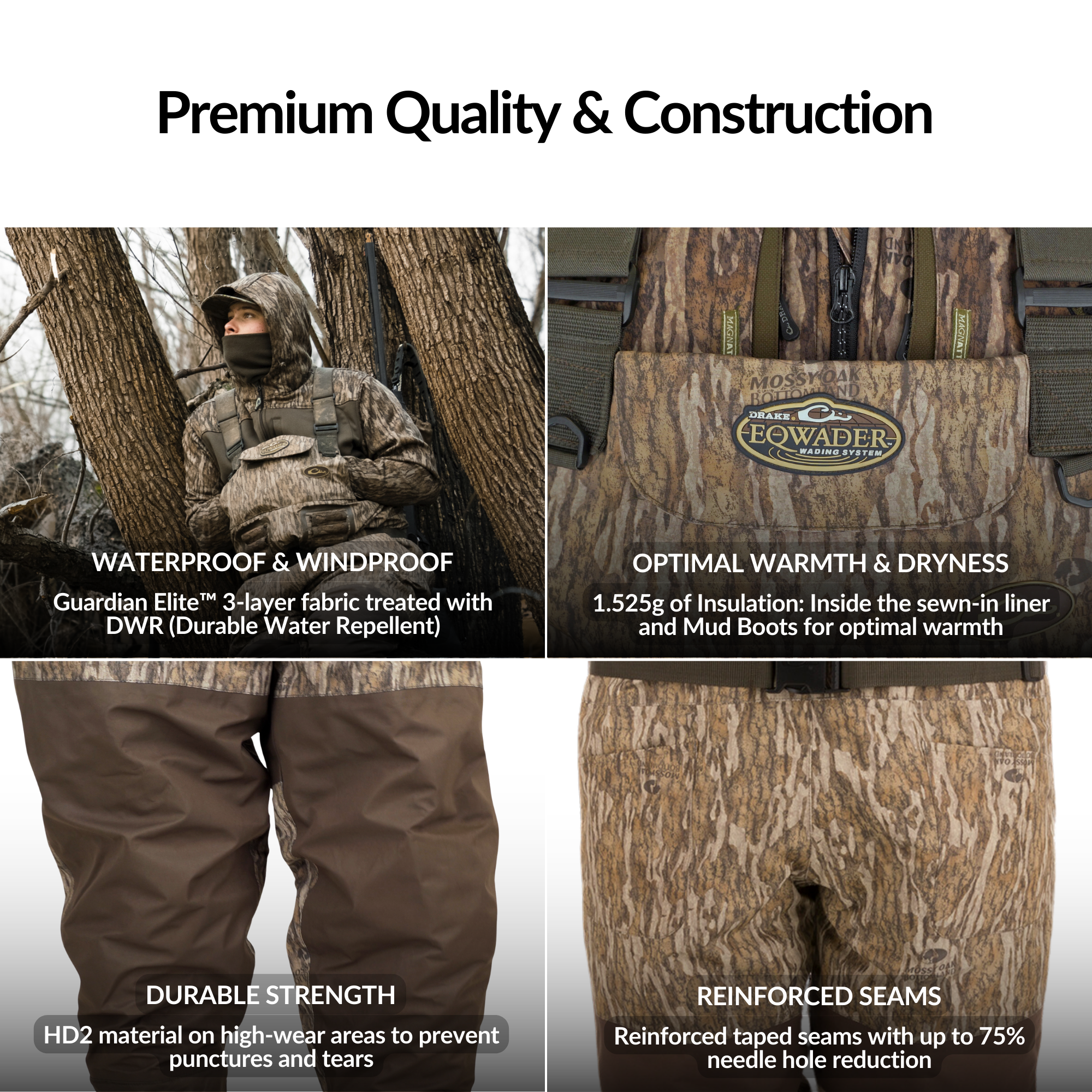 Breathable Insulated Chest Waders with Sewn-in Liner for Fly Fishing, Hunting & Waterfowl Adventures - Lightweight & Comfortable for All-Day Wear