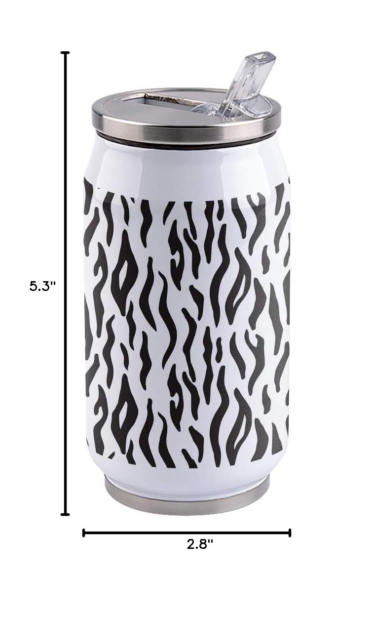 10oz Stainless Steel Tumbler with Lid & Straw - Double Wall Vacuum Insulated Travel Mug, BPA-Free Skin Texture Water Bottle for Hot & Cold Drinks - Perfect for Coffee, Tea, Juice - Ideal for Office, Gym, Hiking, Camping and Daily Use