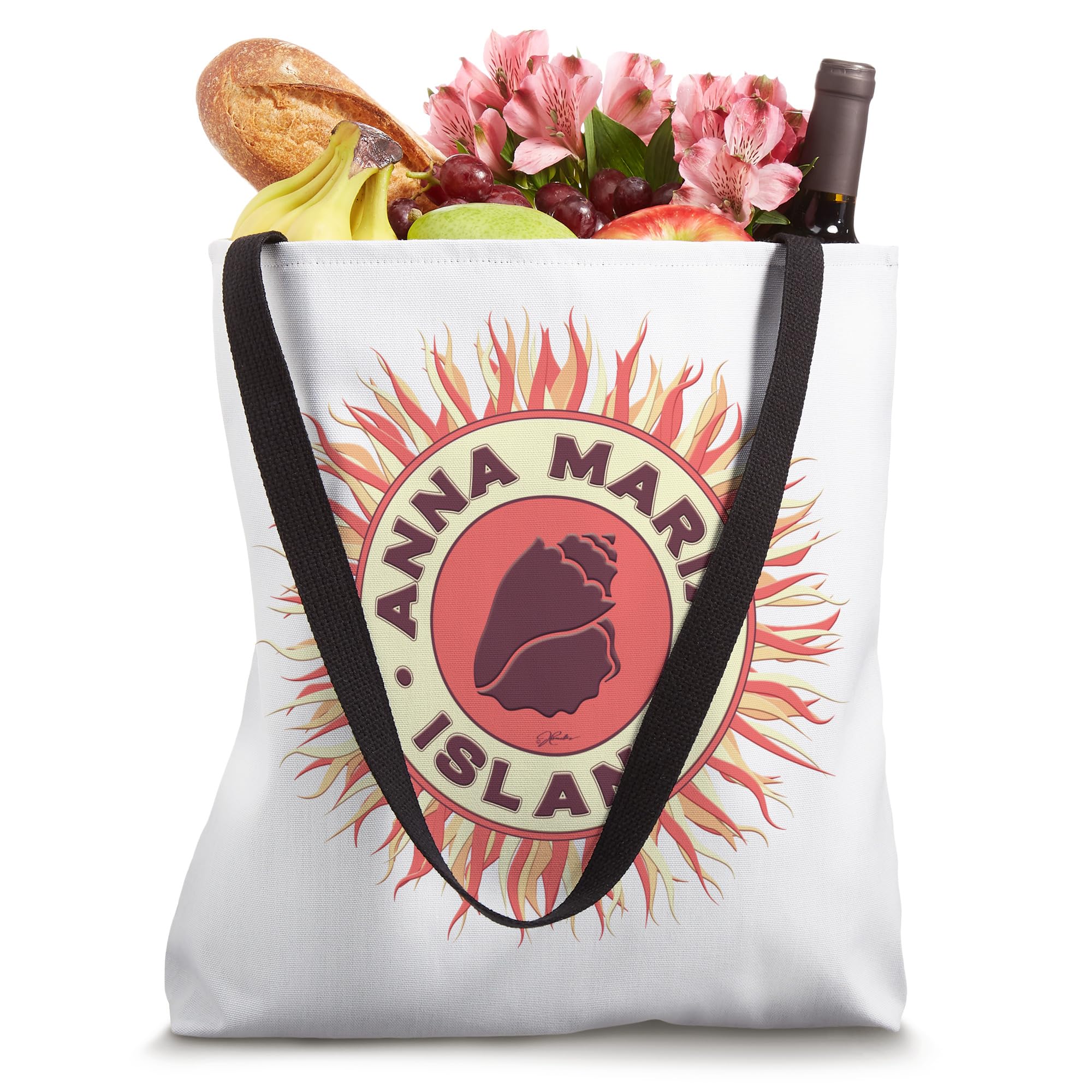 JCombs: Stylish Anna Maria Island Florida Beach Tote Bag - Perfect for Beach Trips, Shopping & Summer Vacations